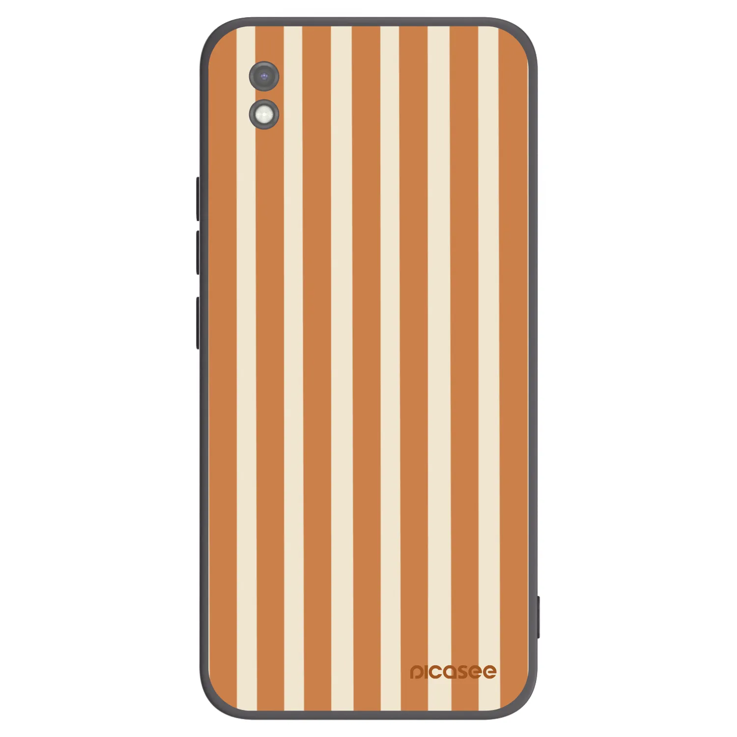 Picasee silikonový černý obal pro Xiaomi Redmi 9AT - Orange lines