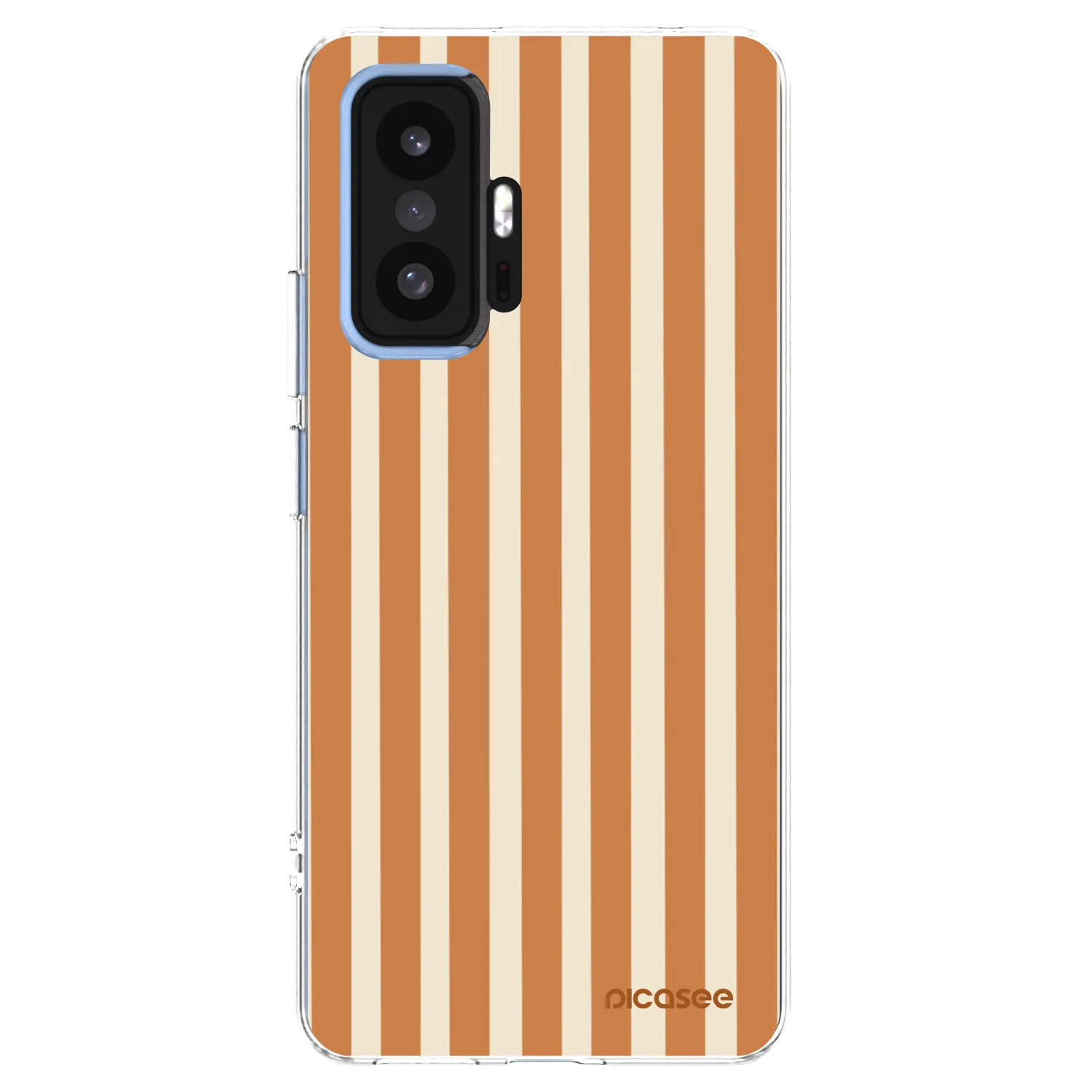 Picasee silikonový průhledný obal pro Xiaomi 11T - Orange lines
