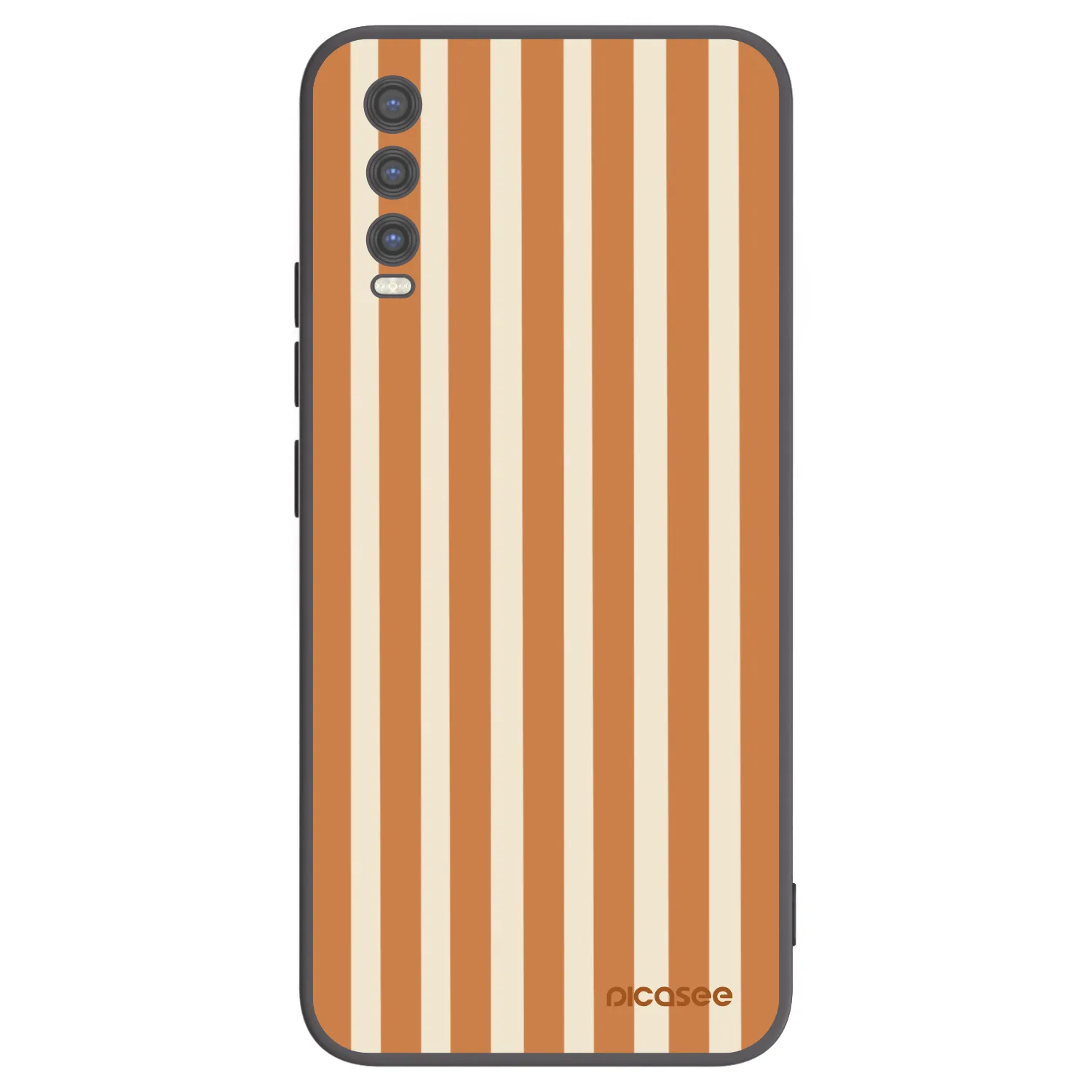Picasee silikonový černý obal pro Vivo Y20s - Orange lines