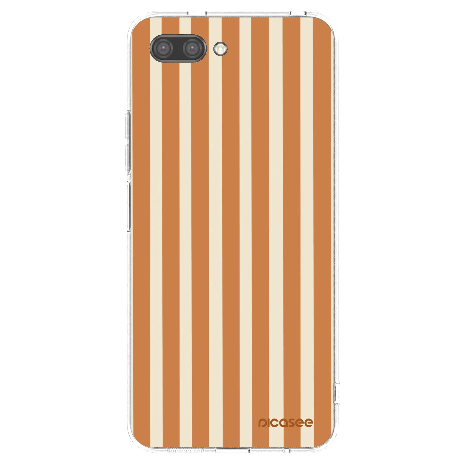 Picasee silikonový průhledný obal pro Honor 10 - Orange lines