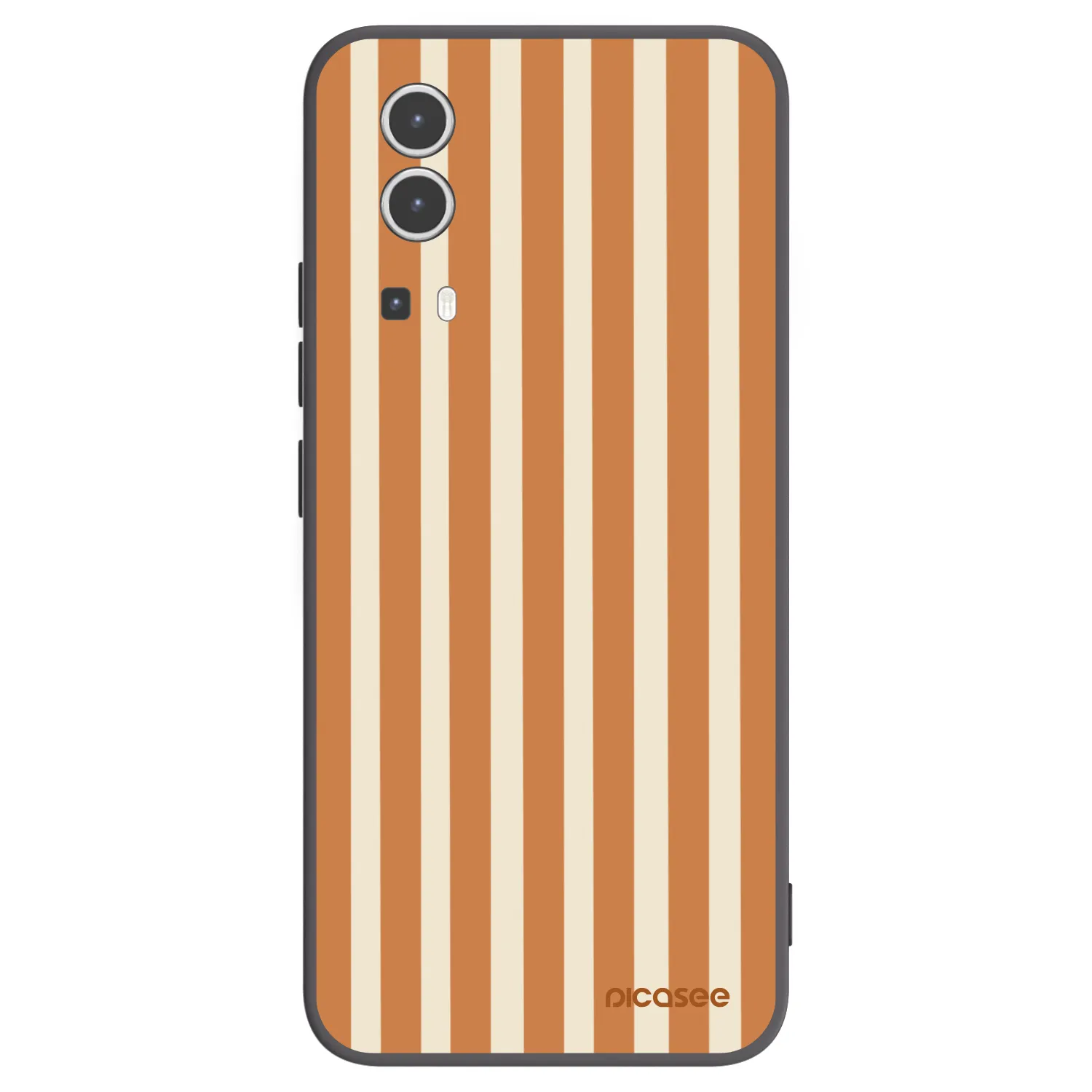 Picasee silikonový černý obal pro Vivo Y72 5G - Orange lines