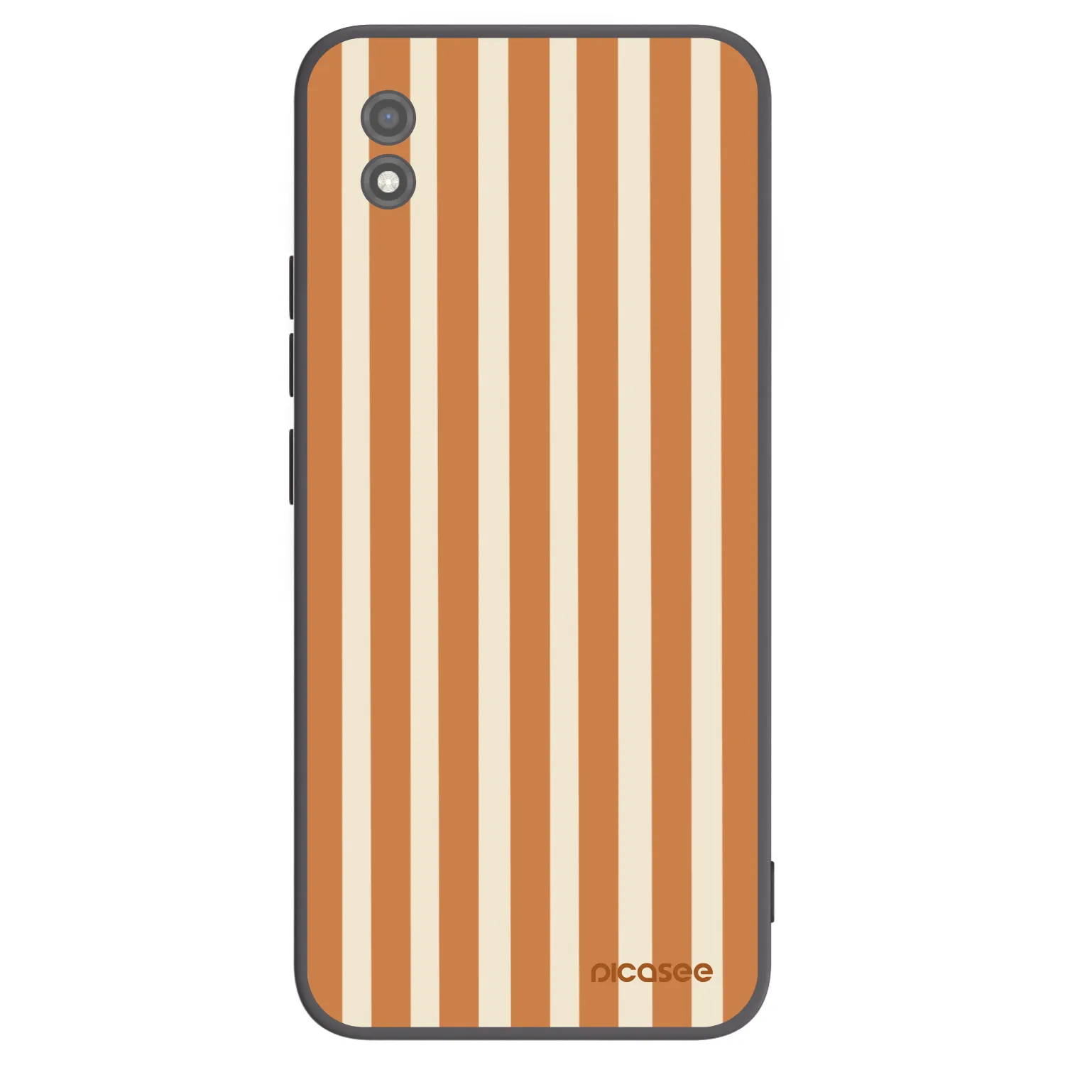 Picasee silikonový černý obal pro Realme C11 (2021) - Orange lines