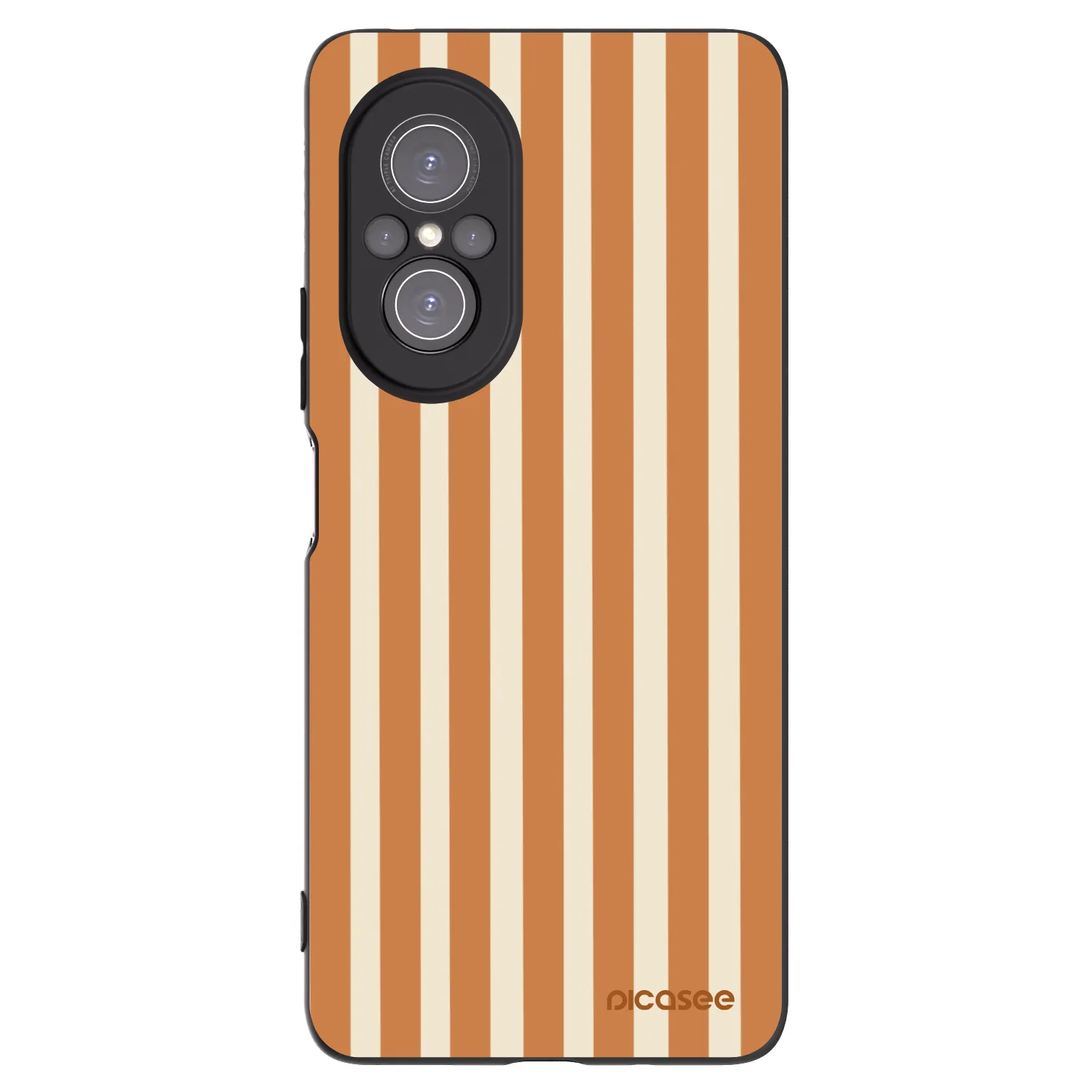 Picasee silikonový černý obal pro Huawei Nova 9 SE - Orange lines