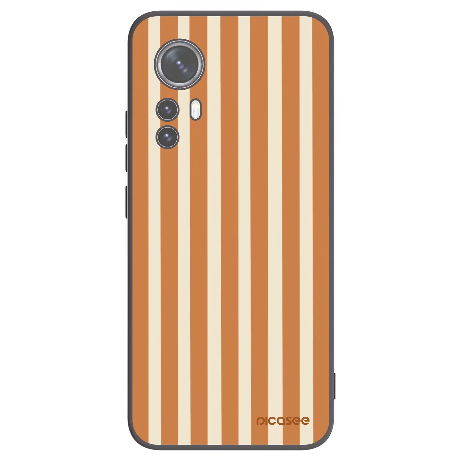 Picasee silikonový černý obal pro Xiaomi 12 - Orange lines