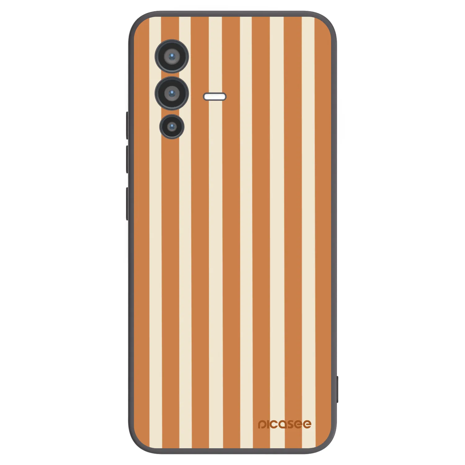 Picasee silikonový černý obal pro Vivo V23 5G - Orange lines