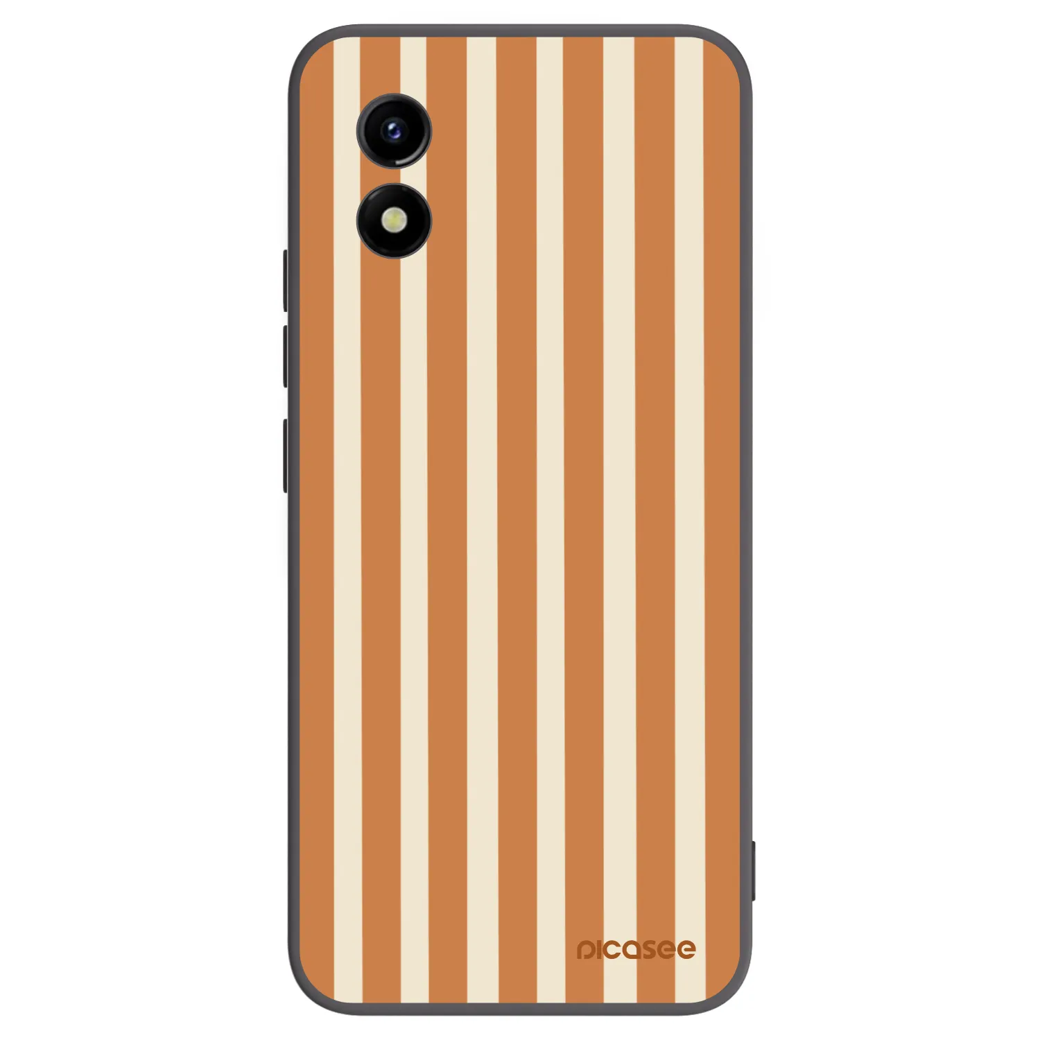 Picasee silikonový černý obal pro Vivo Y01 - Orange lines
