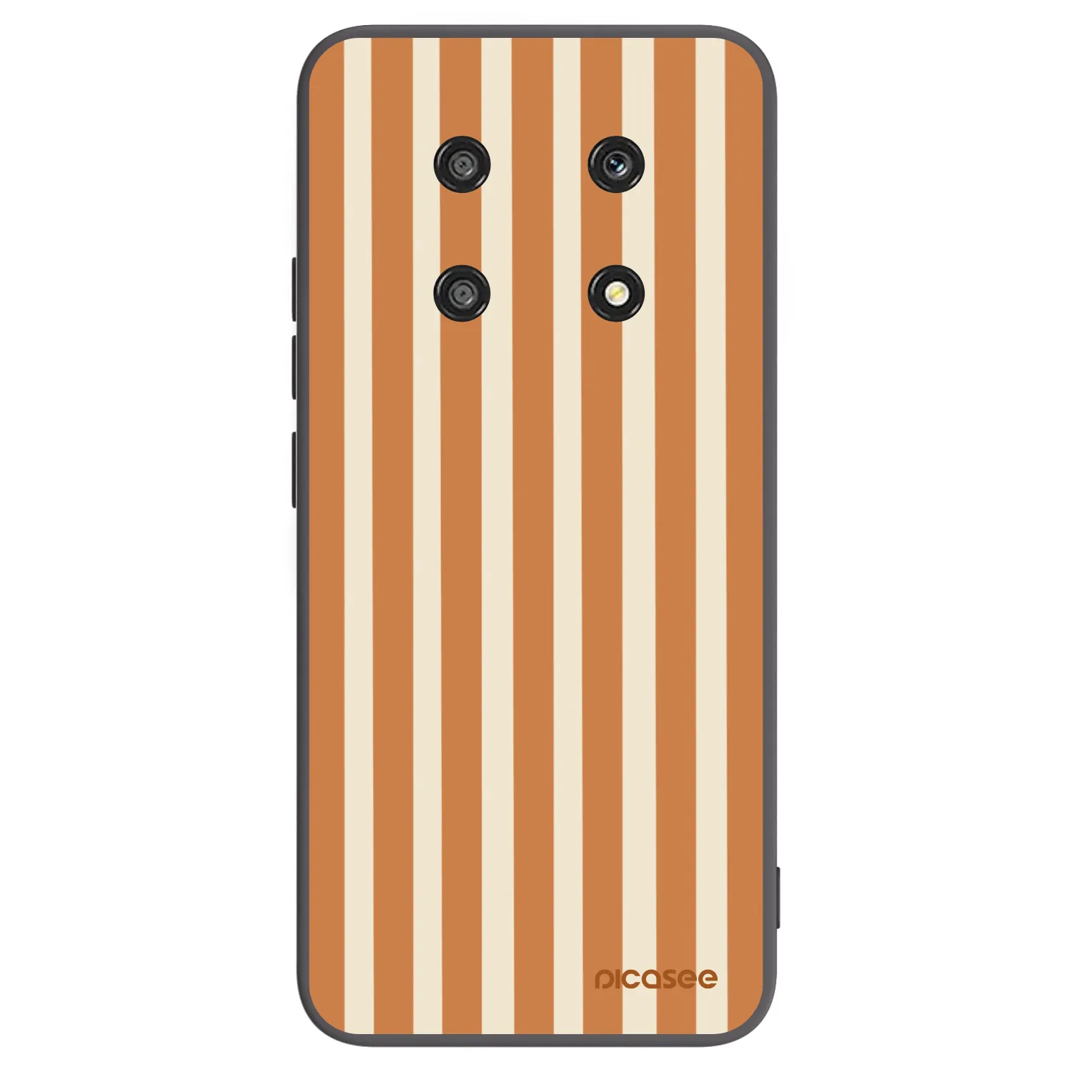 Picasee silikonový černý obal pro Honor Magic4 Lite 5G - Orange lines