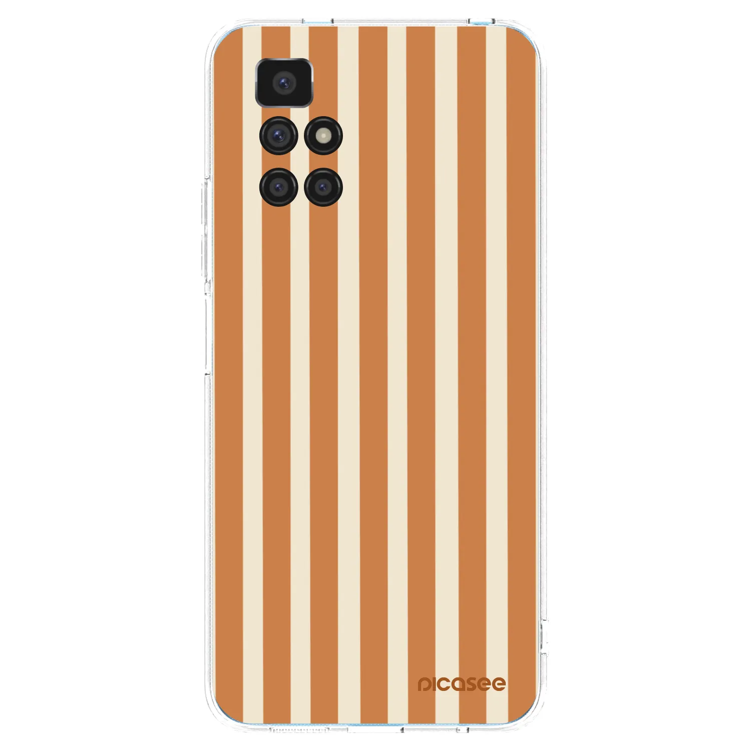 Picasee silikonový průhledný obal pro Xiaomi Redmi 10 (2022) - Orange lines