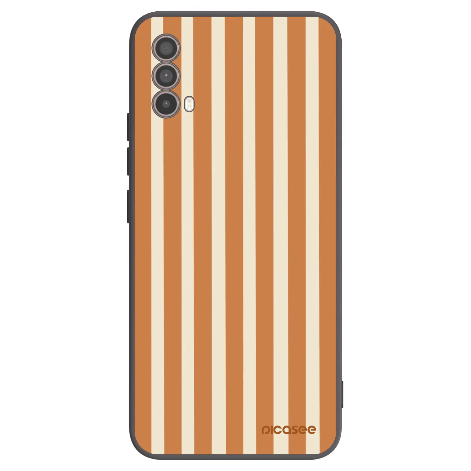 Picasee silikonový černý obal pro Motorola Moto E40 - Orange lines
