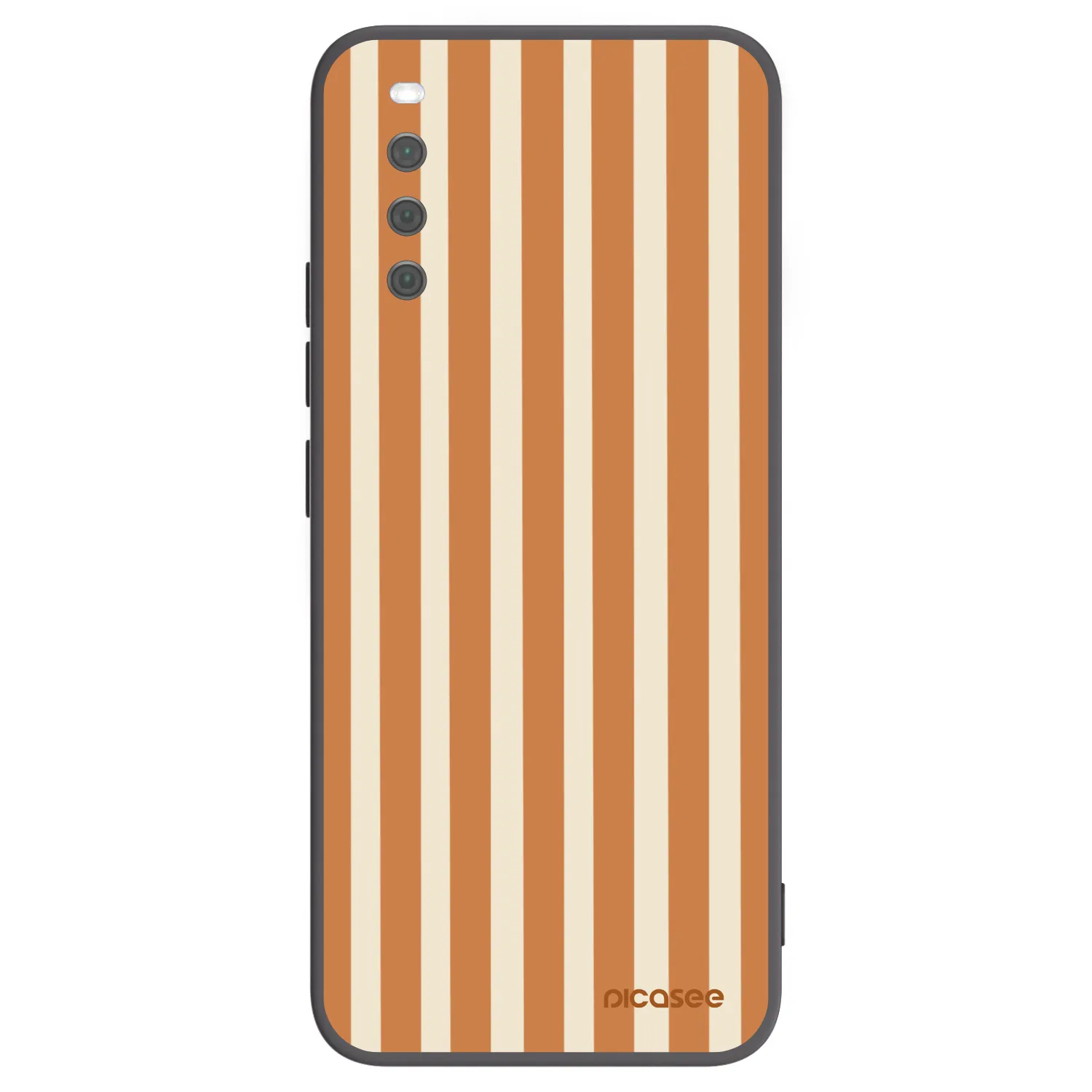 Picasee silikonový černý obal pro Sony Xperia 10 III - Orange lines