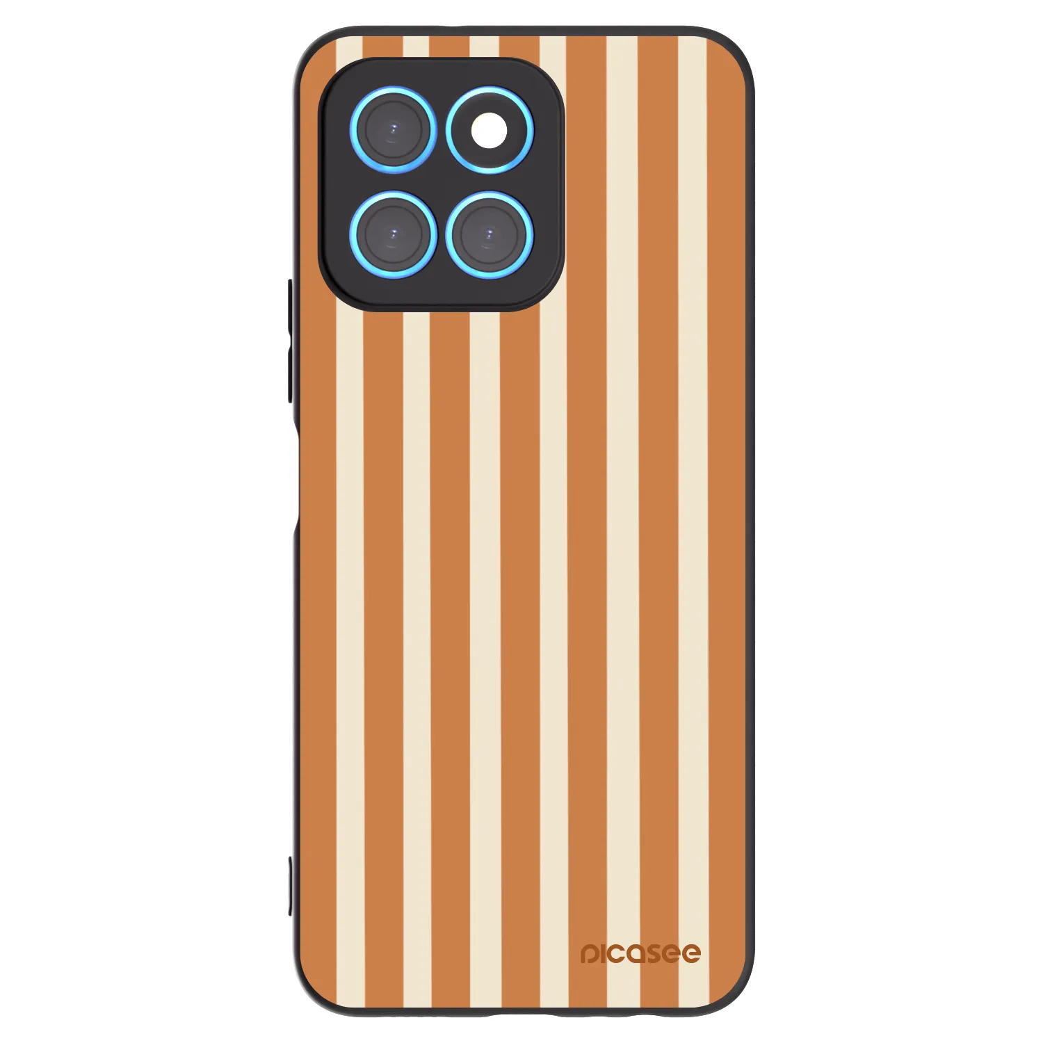 Picasee silikonový černý obal pro Honor X8 5G - Orange lines