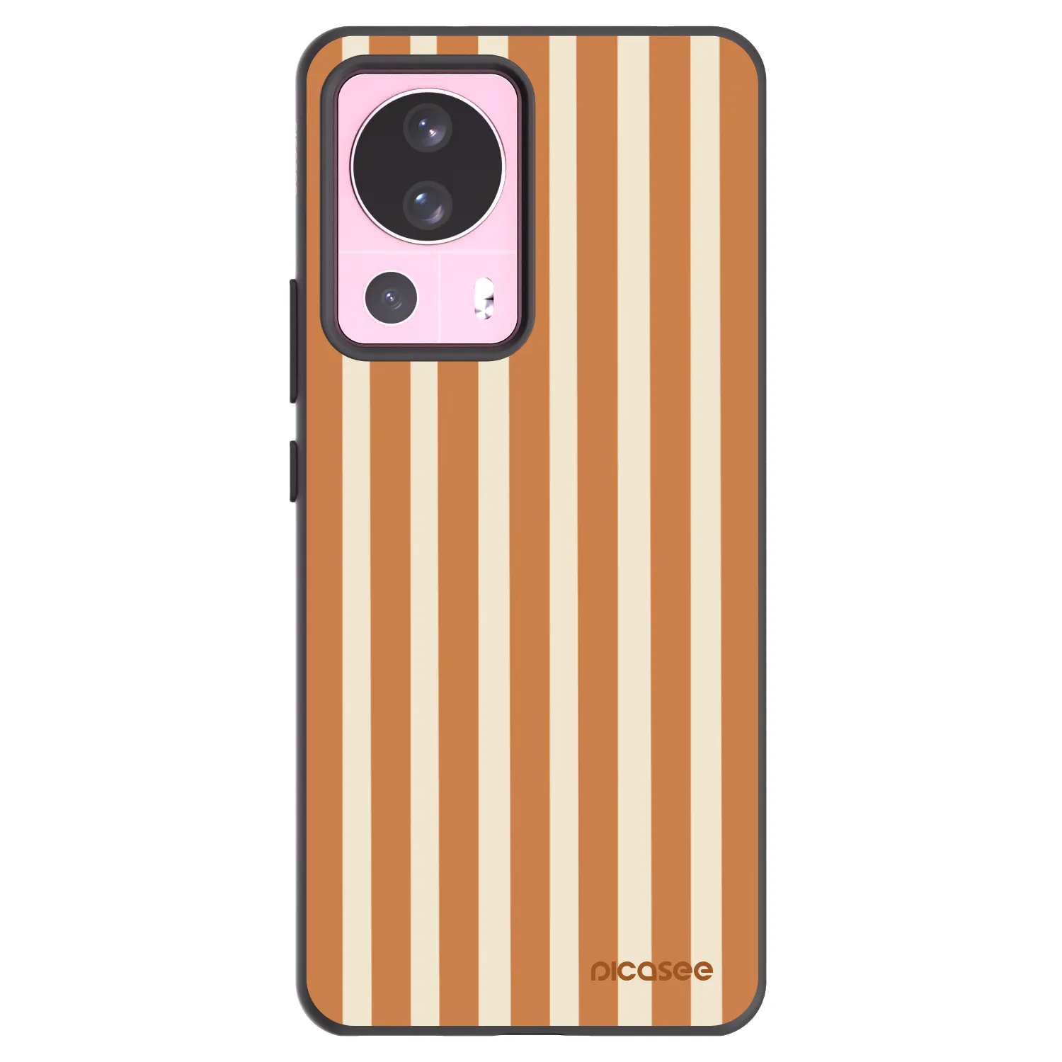 Picasee silikonový černý obal pro Xiaomi 13 Lite - Orange lines