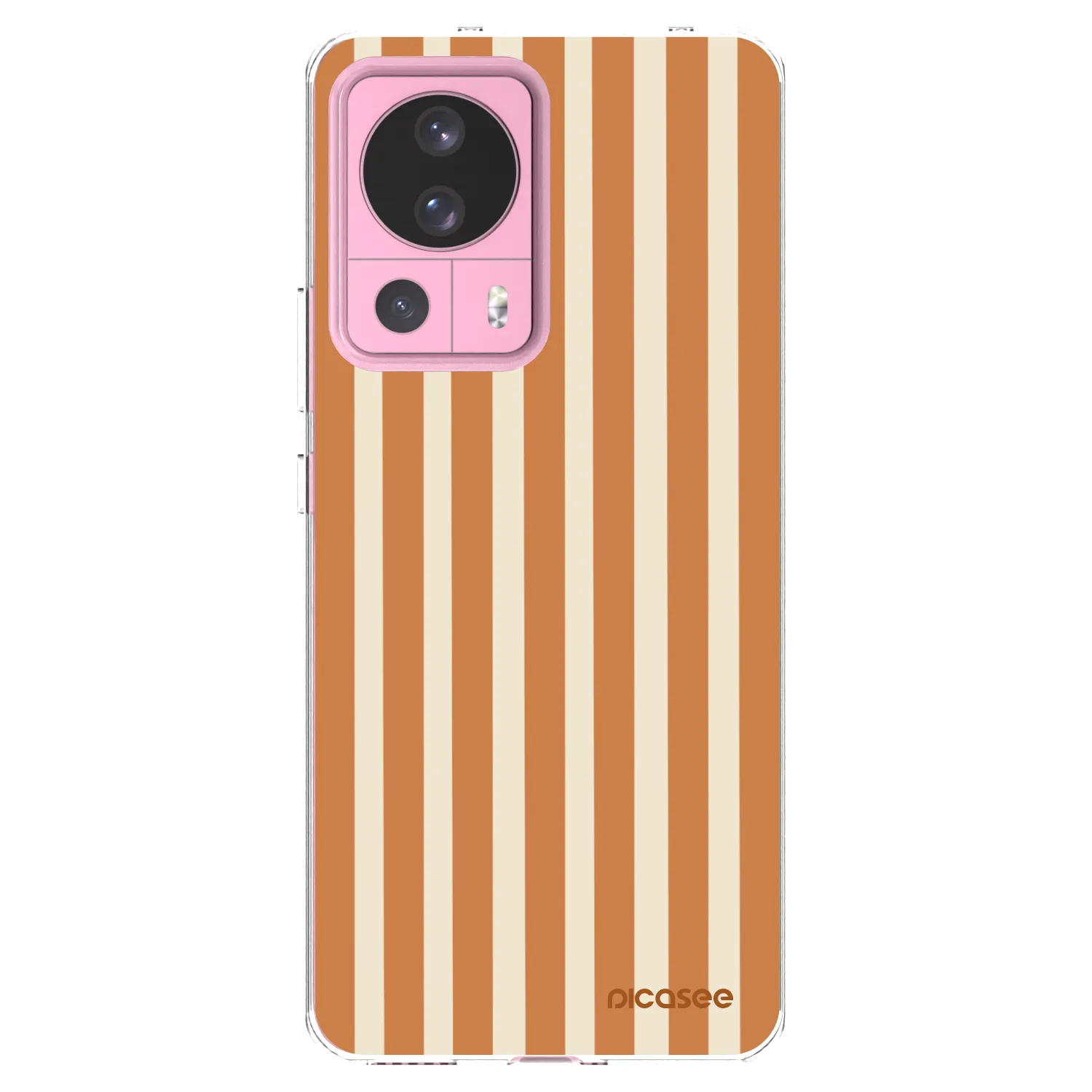 Picasee silikonový průhledný obal pro Xiaomi 13 Lite - Orange lines