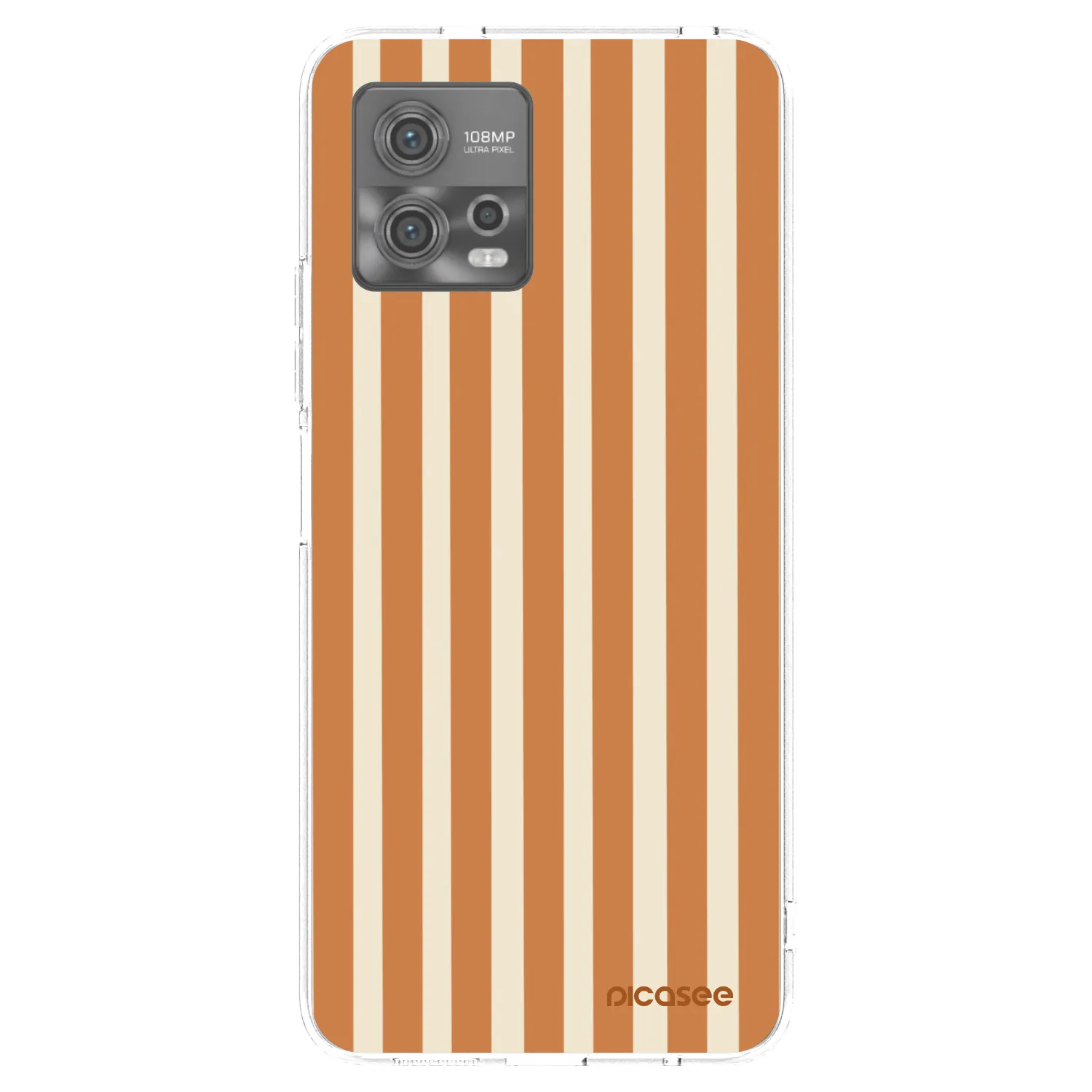 Picasee silikonový průhledný obal pro Motorola Moto G72 - Orange lines