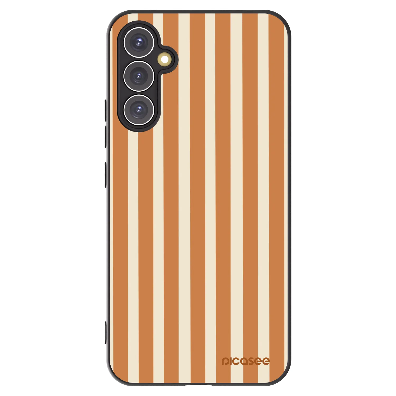 Picasee silikonový černý obal pro Samsung Galaxy A34 5G A346B - Orange lines