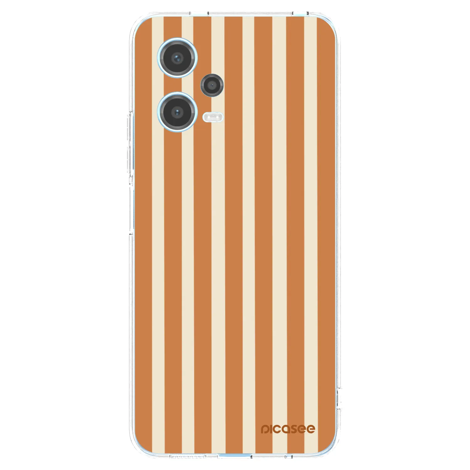 Picasee silikonový průhledný obal pro Xiaomi Redmi Note 12 5G - Orange lines