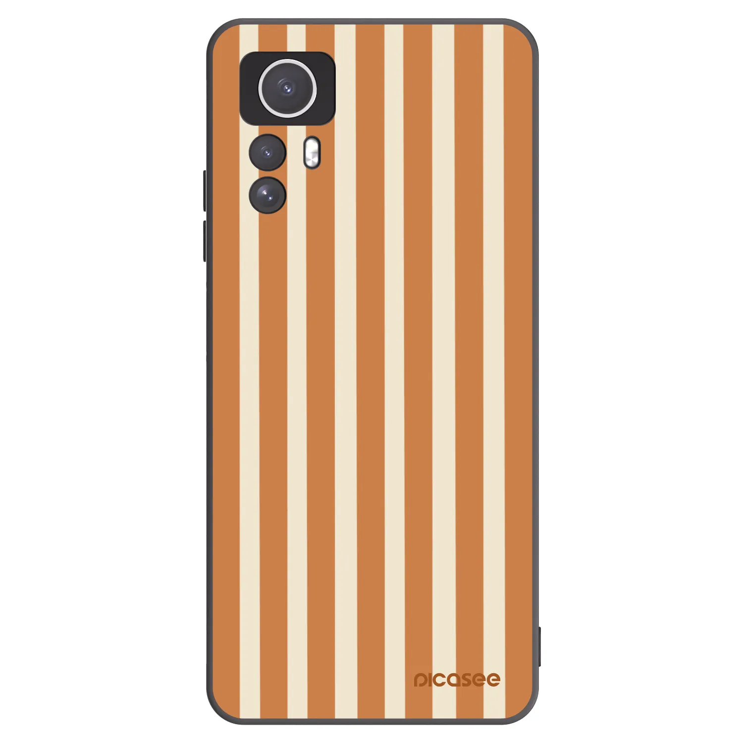 Picasee silikonový černý obal pro Xiaomi Redmi Note 12S - Orange lines