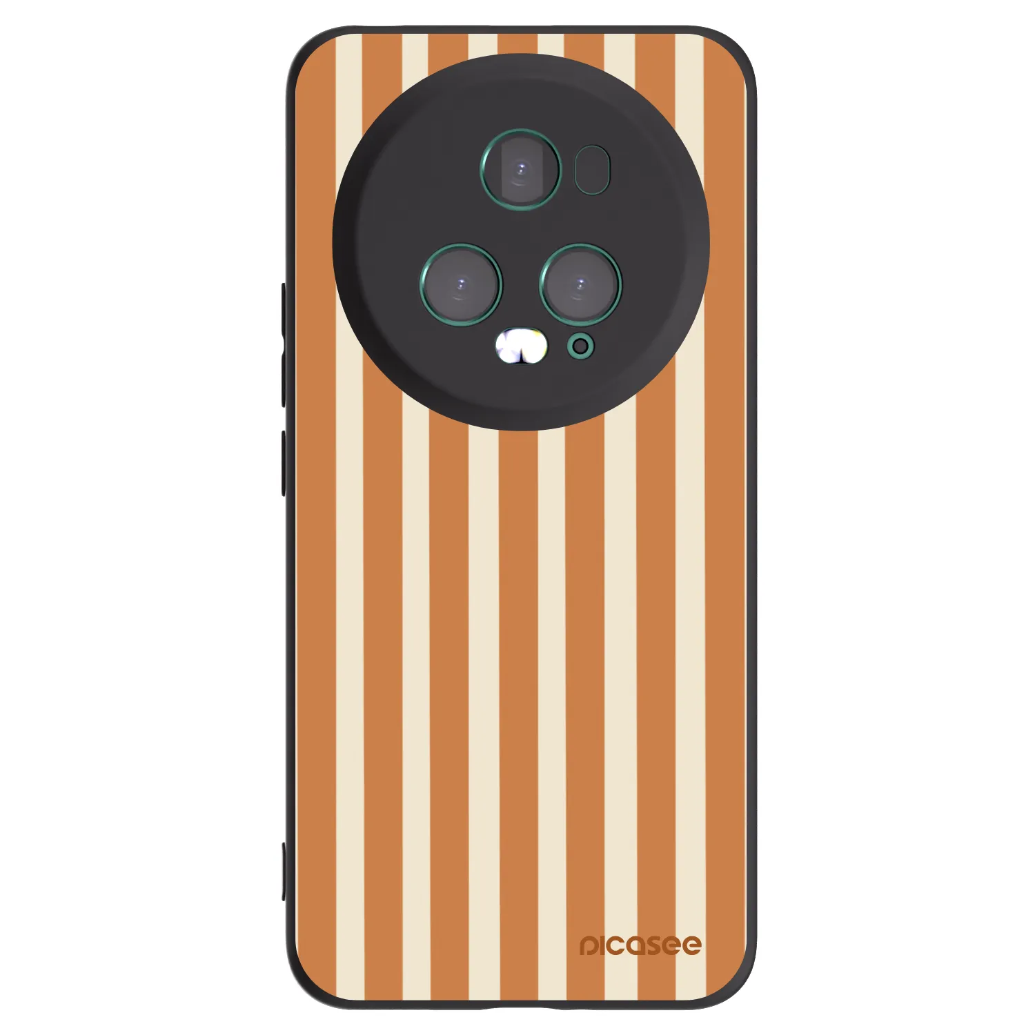 Picasee silikonový černý obal pro Honor Magic5 Pro - Orange lines