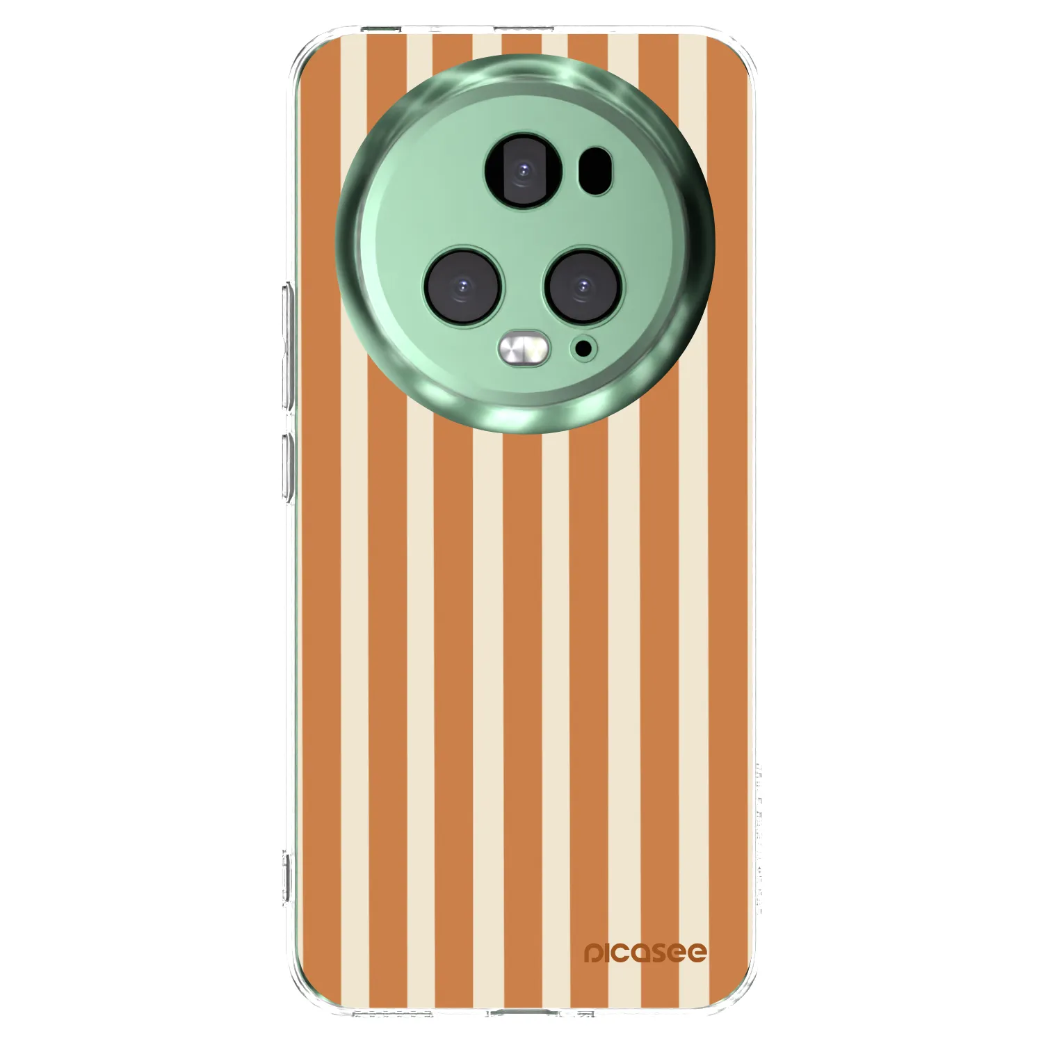 Picasee silikonový průhledný obal pro Honor Magic5 Pro - Orange lines