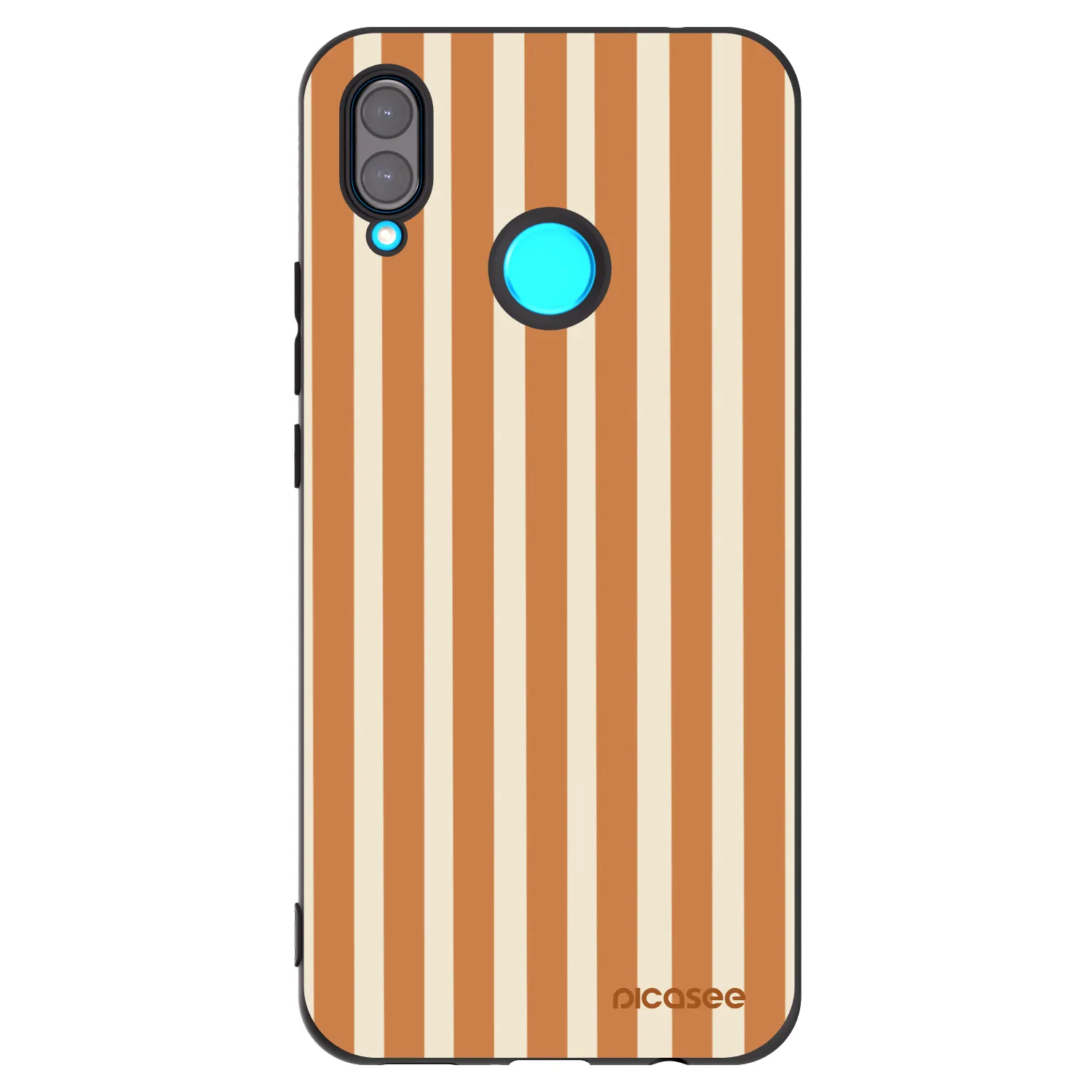 Picasee silikonový černý obal pro Huawei Nova 3 - Orange lines
