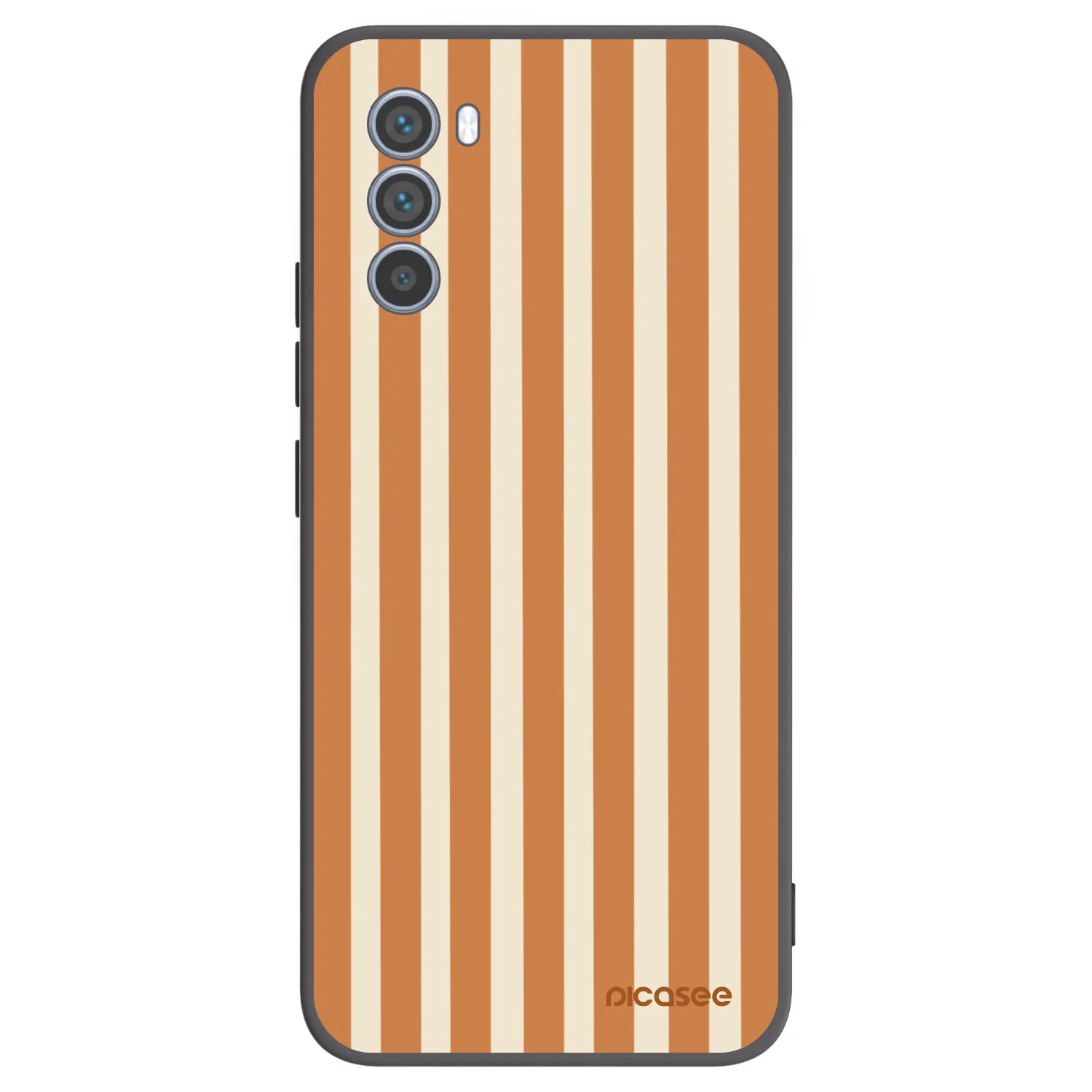 Picasee silikonový černý obal pro Motorola Moto G62 - Orange lines