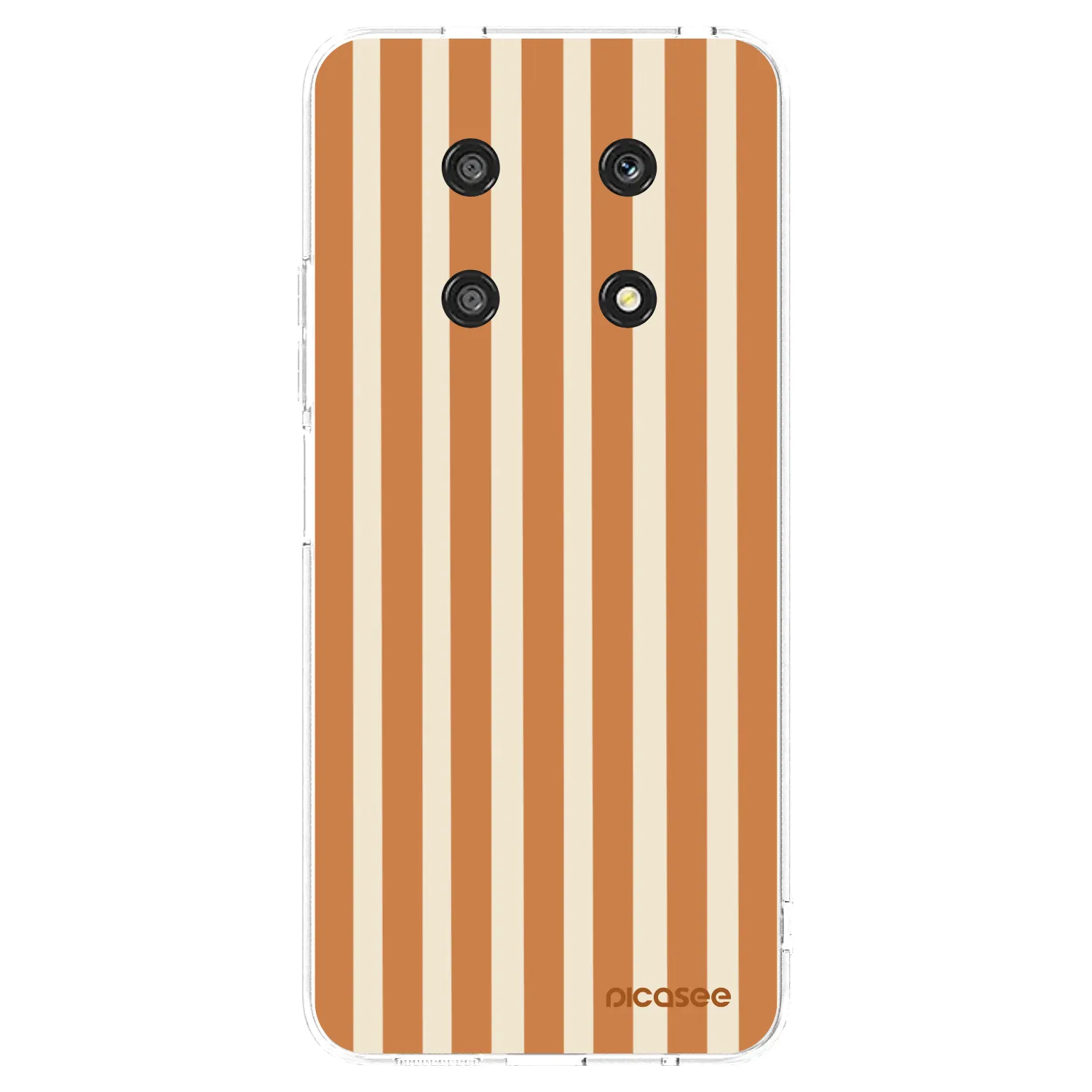 Picasee silikonový průhledný obal pro Honor Magic4 Lite 5G - Orange lines