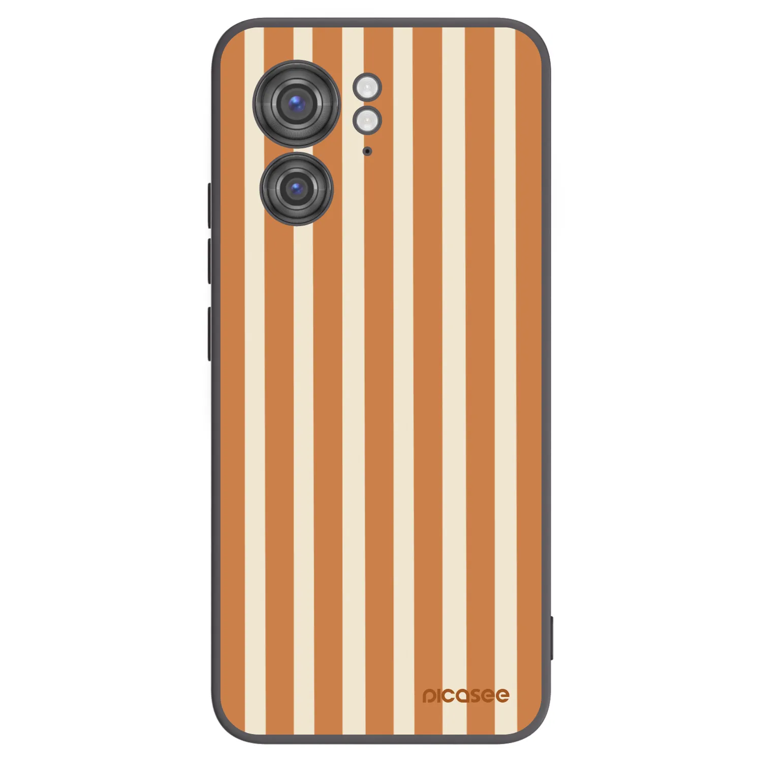 Picasee silikonový černý obal pro Motorola Edge 40 - Orange lines