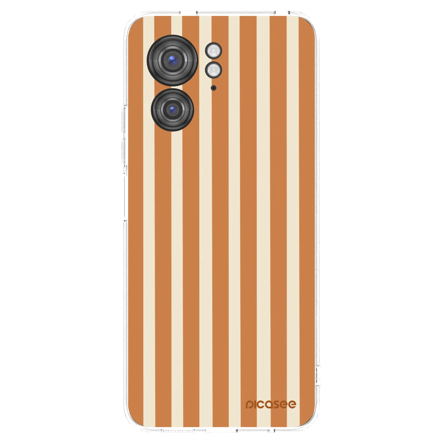 Picasee silikonový průhledný obal pro Motorola Edge 40 - Orange lines