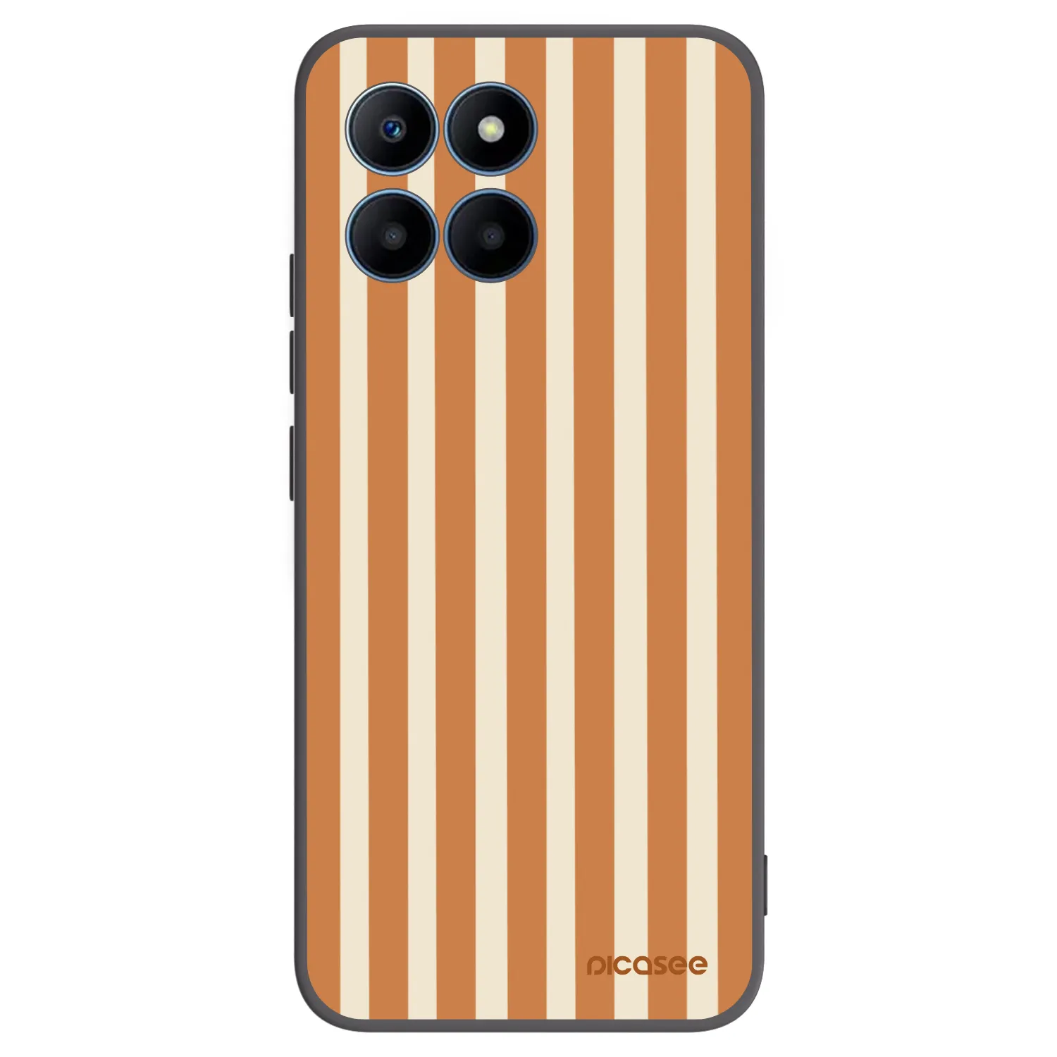 Picasee silikonový černý obal pro Honor 70 Lite - Orange lines