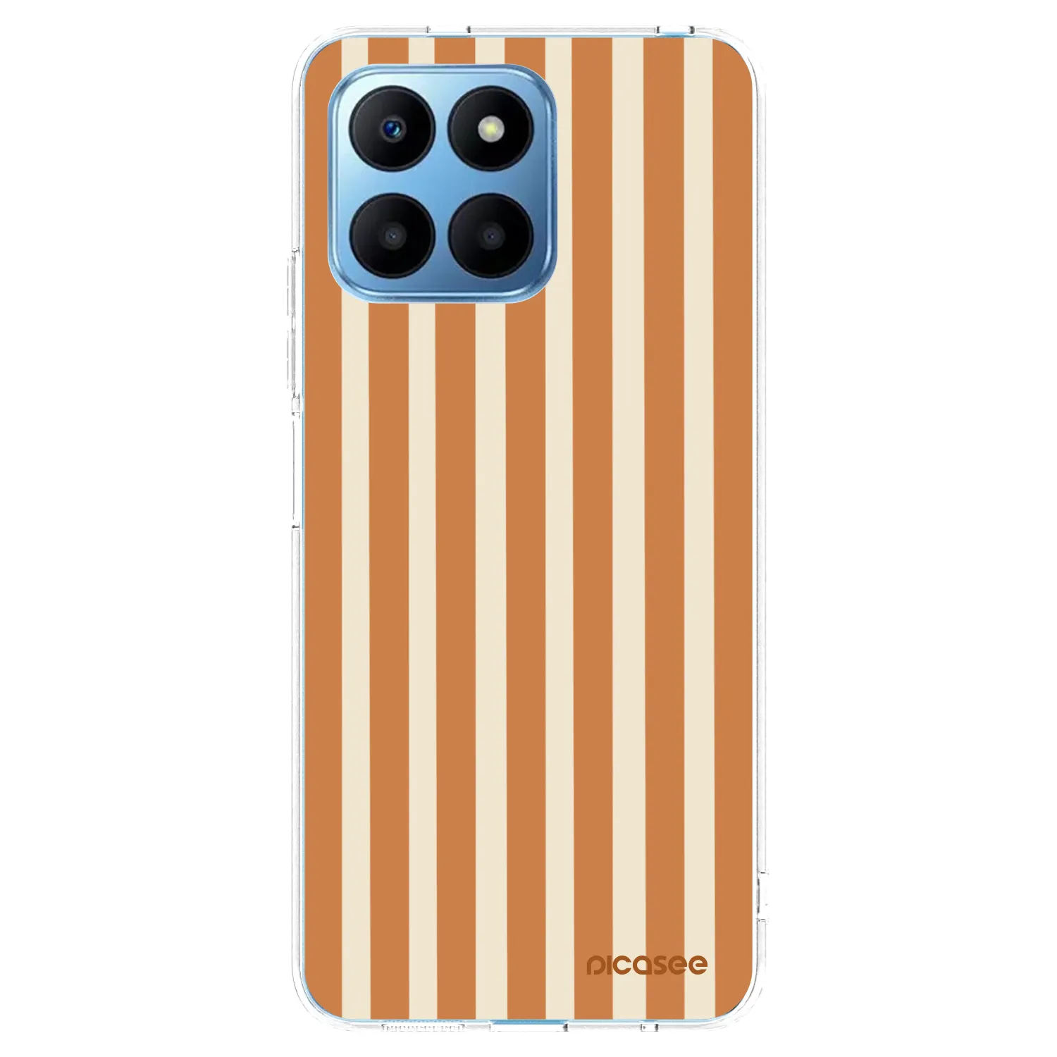 Picasee silikonový průhledný obal pro Honor 70 Lite - Orange lines