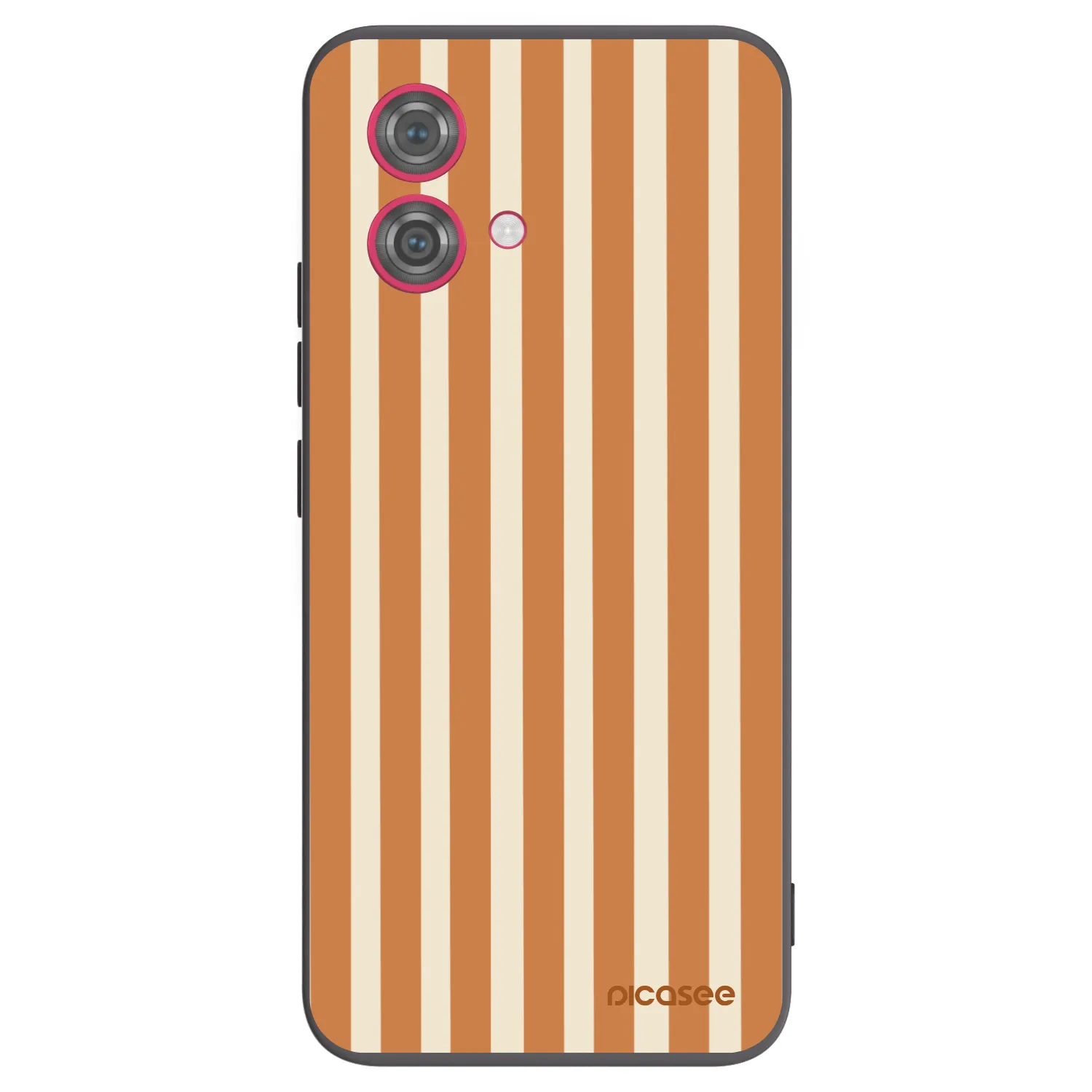 Picasee silikonový černý obal pro Motorola Moto G84 5G - Orange lines