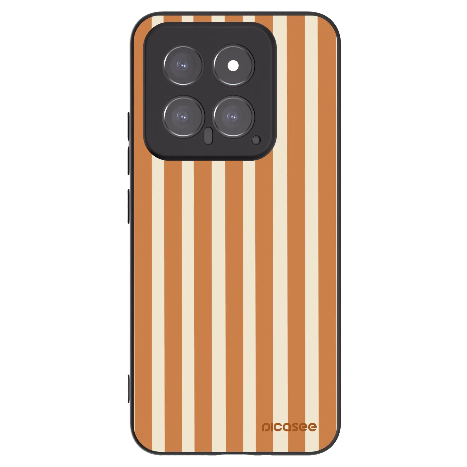 Picasee silikonový černý obal pro Xiaomi 14 - Orange lines