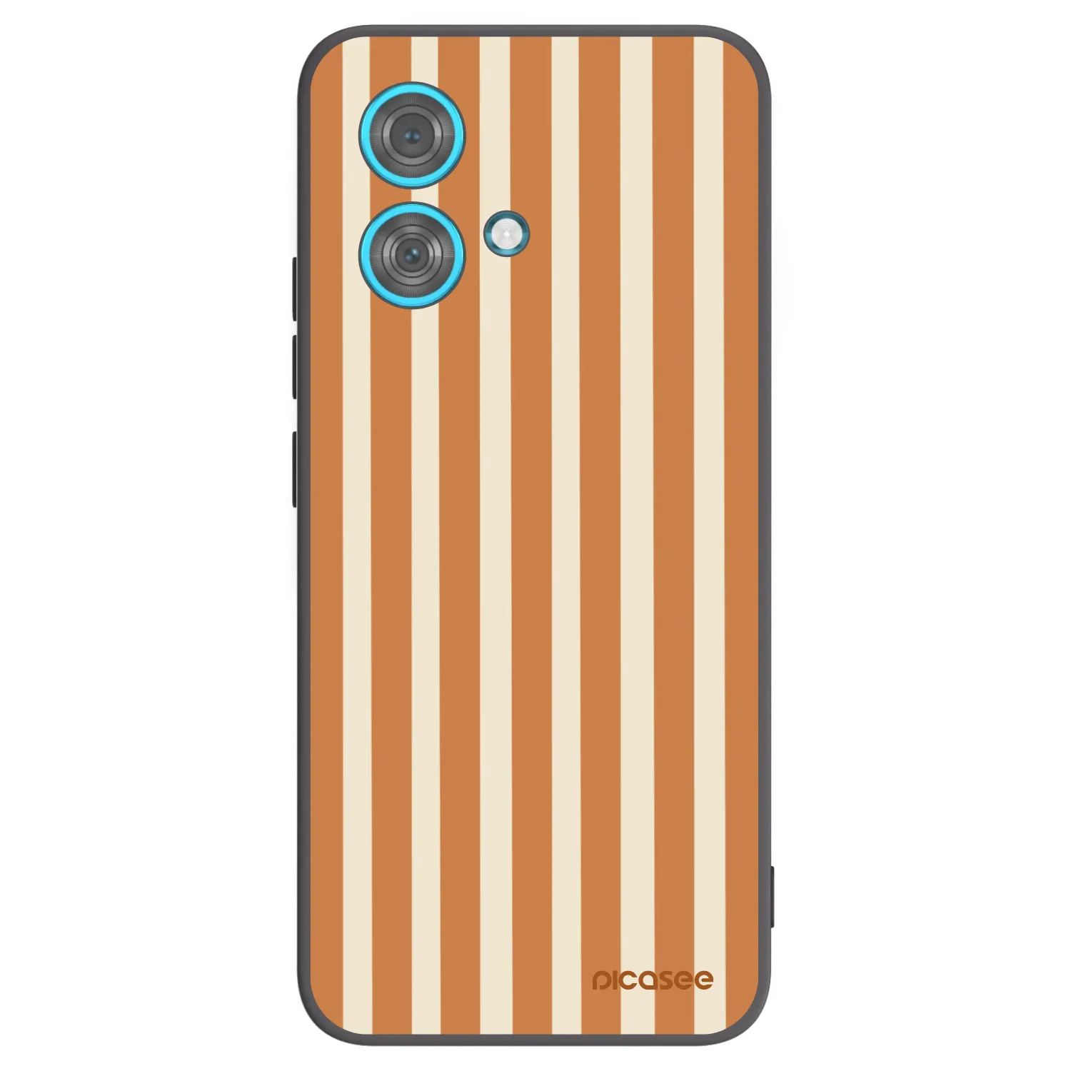Picasee silikonový černý obal pro Motorola Edge 40 Neo - Orange lines