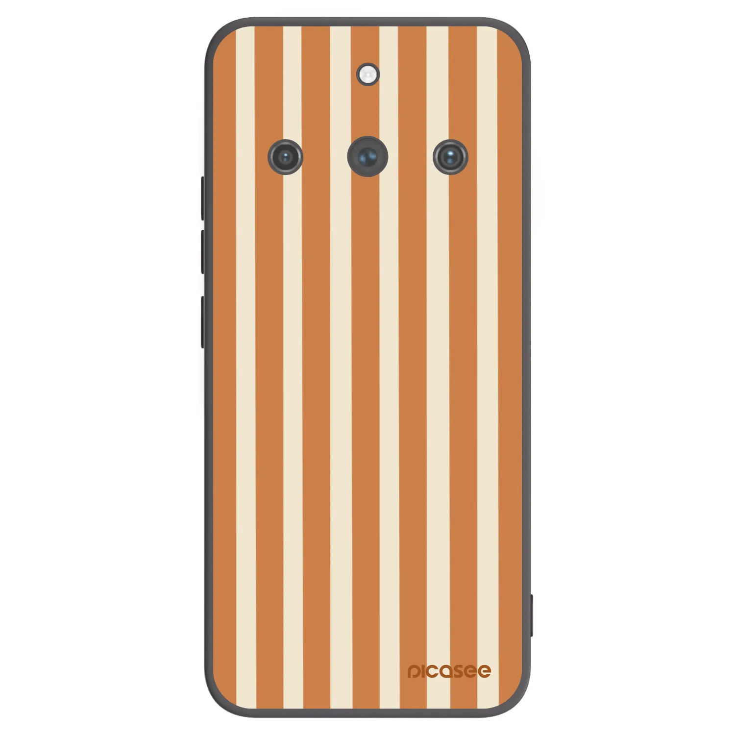 Picasee silikonový černý obal pro Realme 11 Pro+ - Orange lines