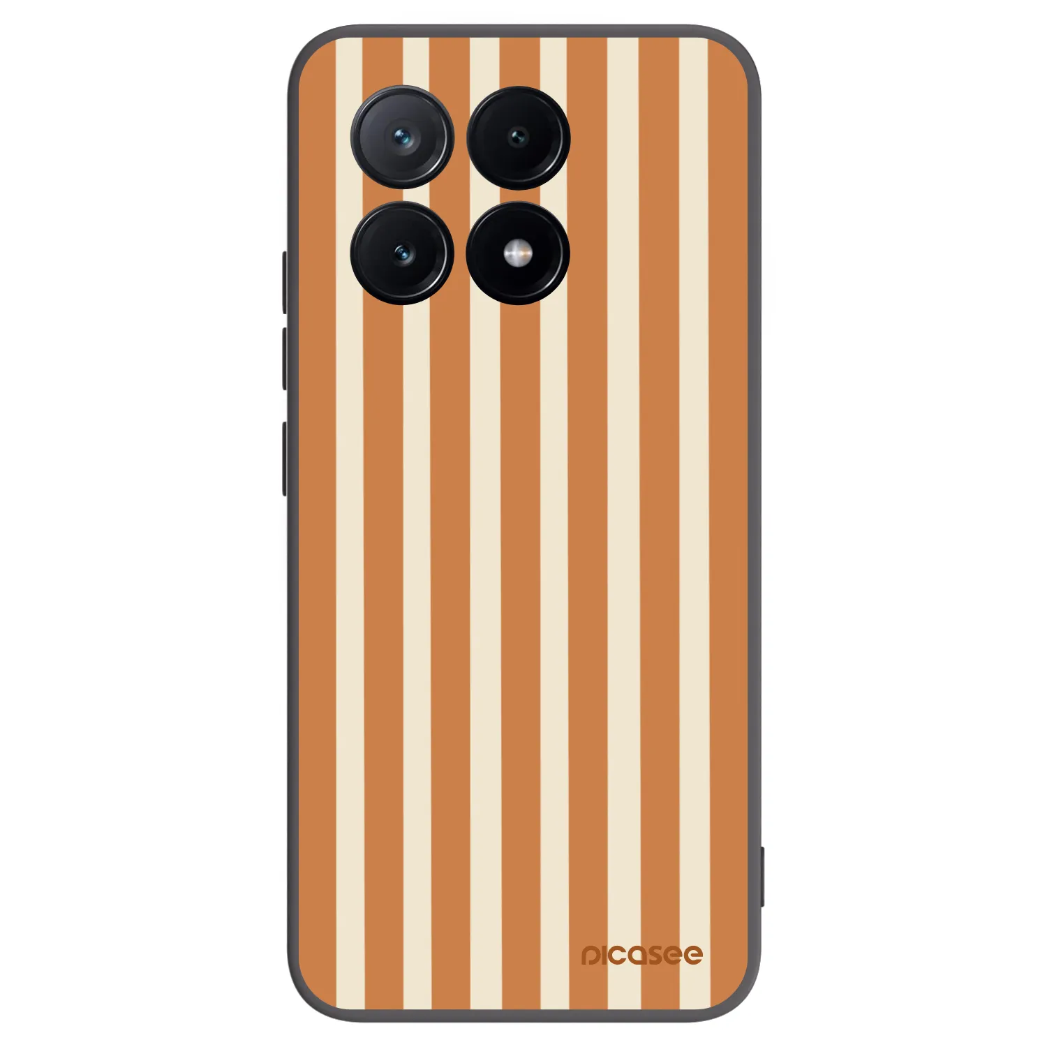 Picasee silikonový černý obal pro Xiaomi Poco X6 Pro - Orange lines