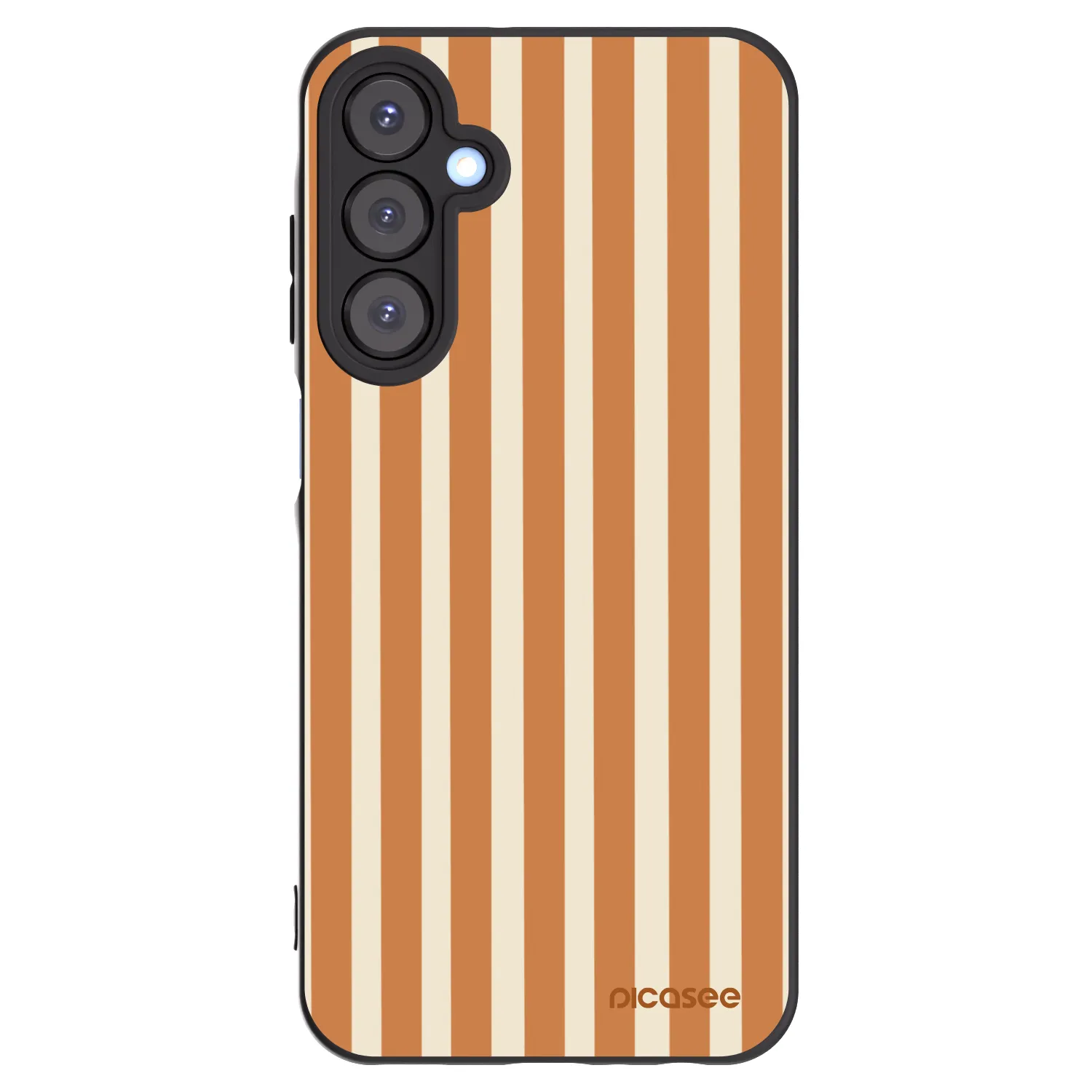 Picasee silikonový černý obal pro Samsung Galaxy A25 A256B 5G - Orange lines