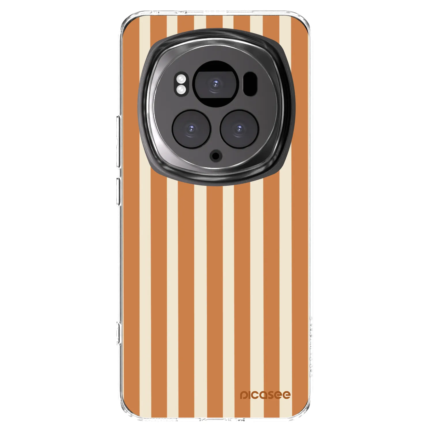 Picasee silikonový průhledný obal pro Honor Magic6 Pro - Orange lines