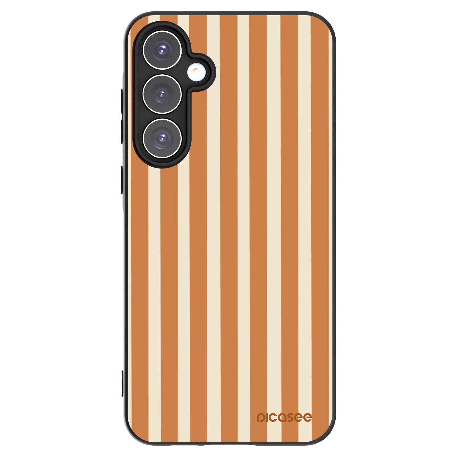 Picasee silikonový černý obal pro Samsung Galaxy A55 5G A556B - Orange lines