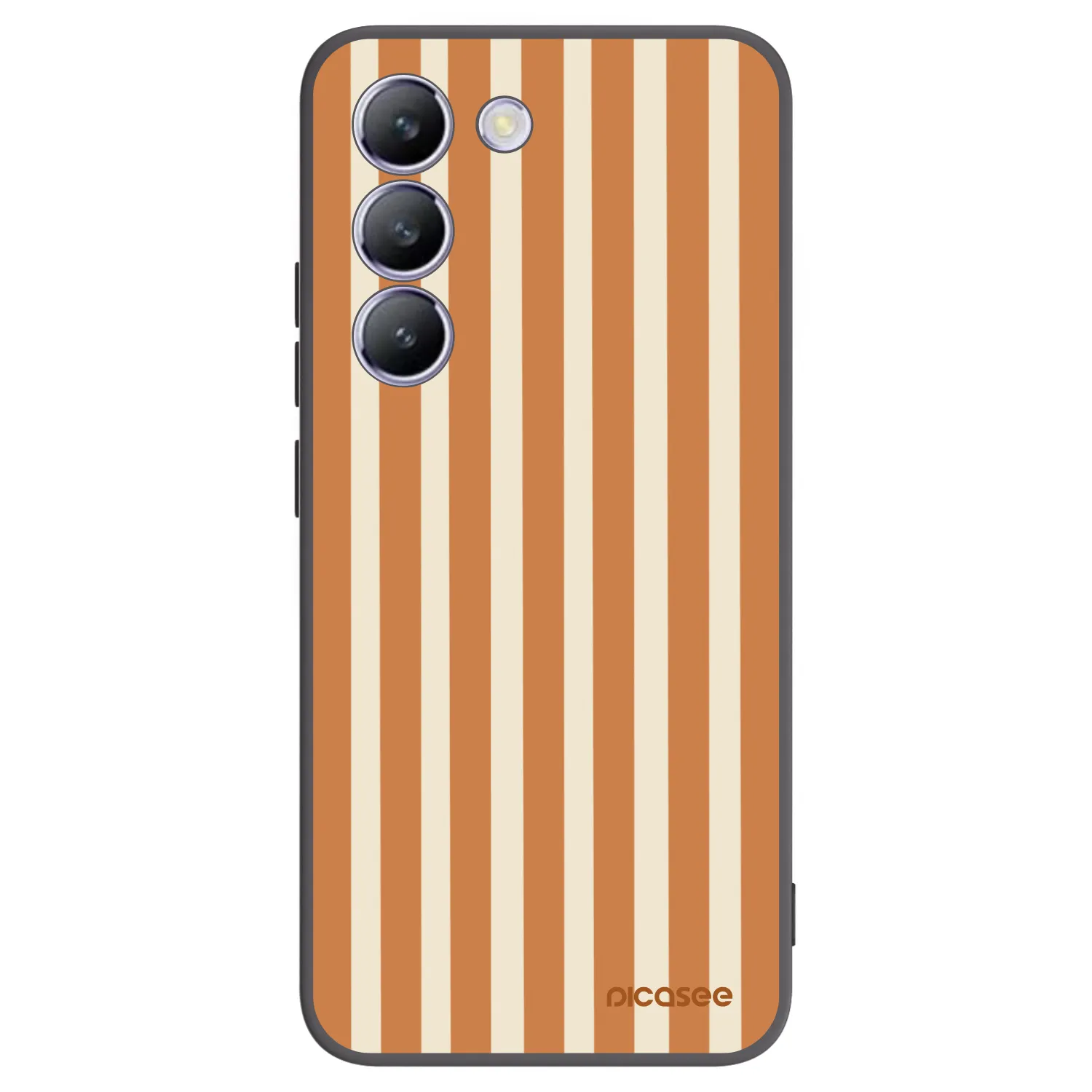 Picasee silikonový černý obal pro Vivo V40 SE 5G - Orange lines