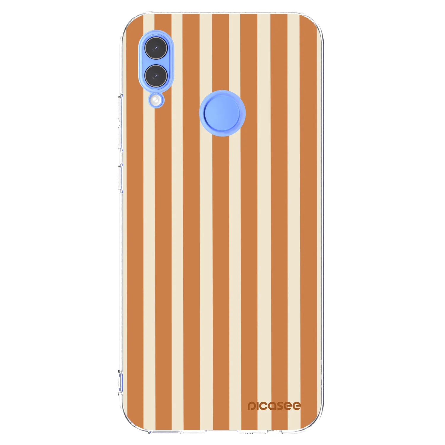 Picasee silikonový průhledný obal pro Honor 10 Lite - Orange lines