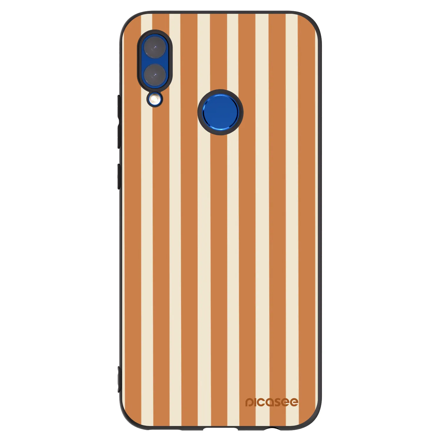 Picasee silikonový černý obal pro Honor 10 Lite - Orange lines