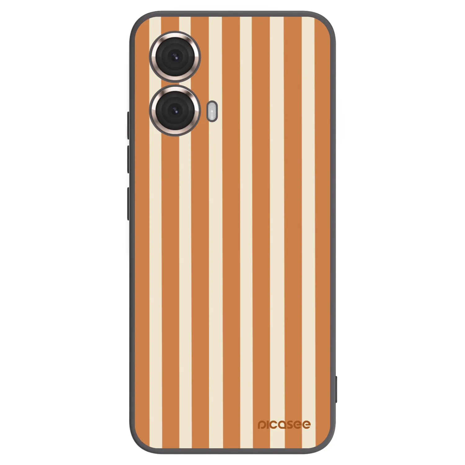Picasee silikonový černý obal pro Motorola Moto G85 - Orange lines