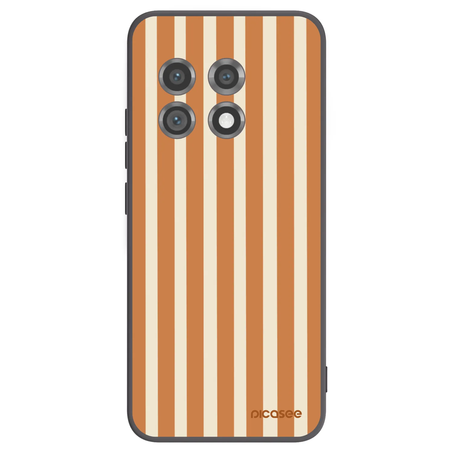 Picasee silikonový černý obal pro OnePlus 11 5G - Orange lines