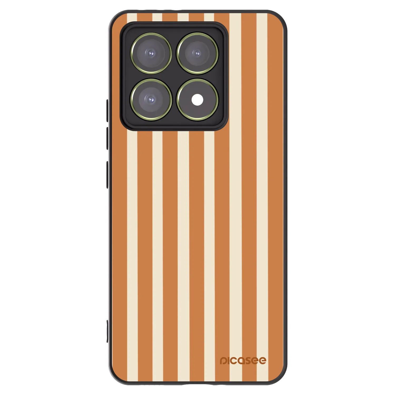 Picasee silikonový černý obal pro Xiaomi 14T - Orange lines