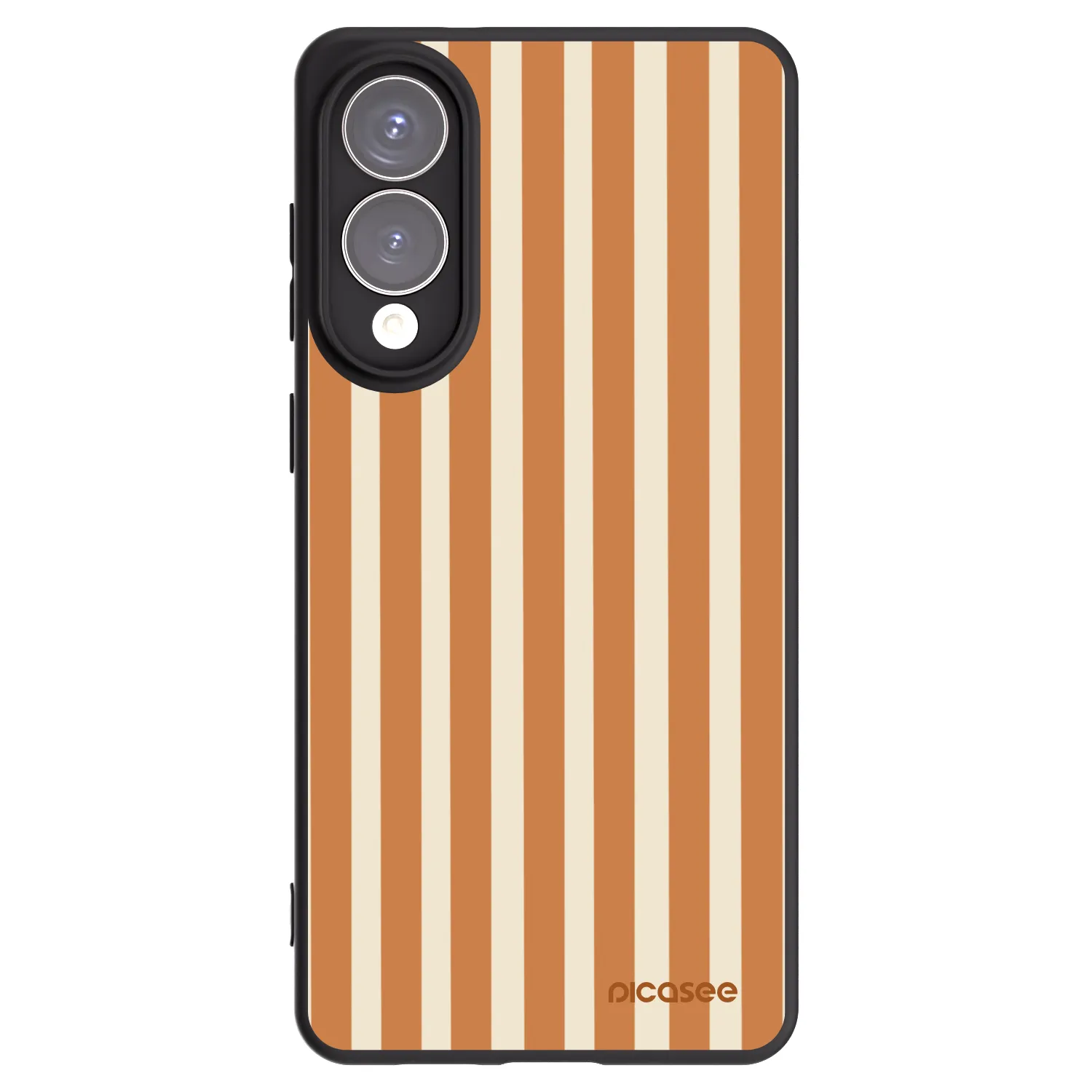 Picasee silikonový černý obal pro Samsung Galaxy S25 Edge 5G - Orange lines