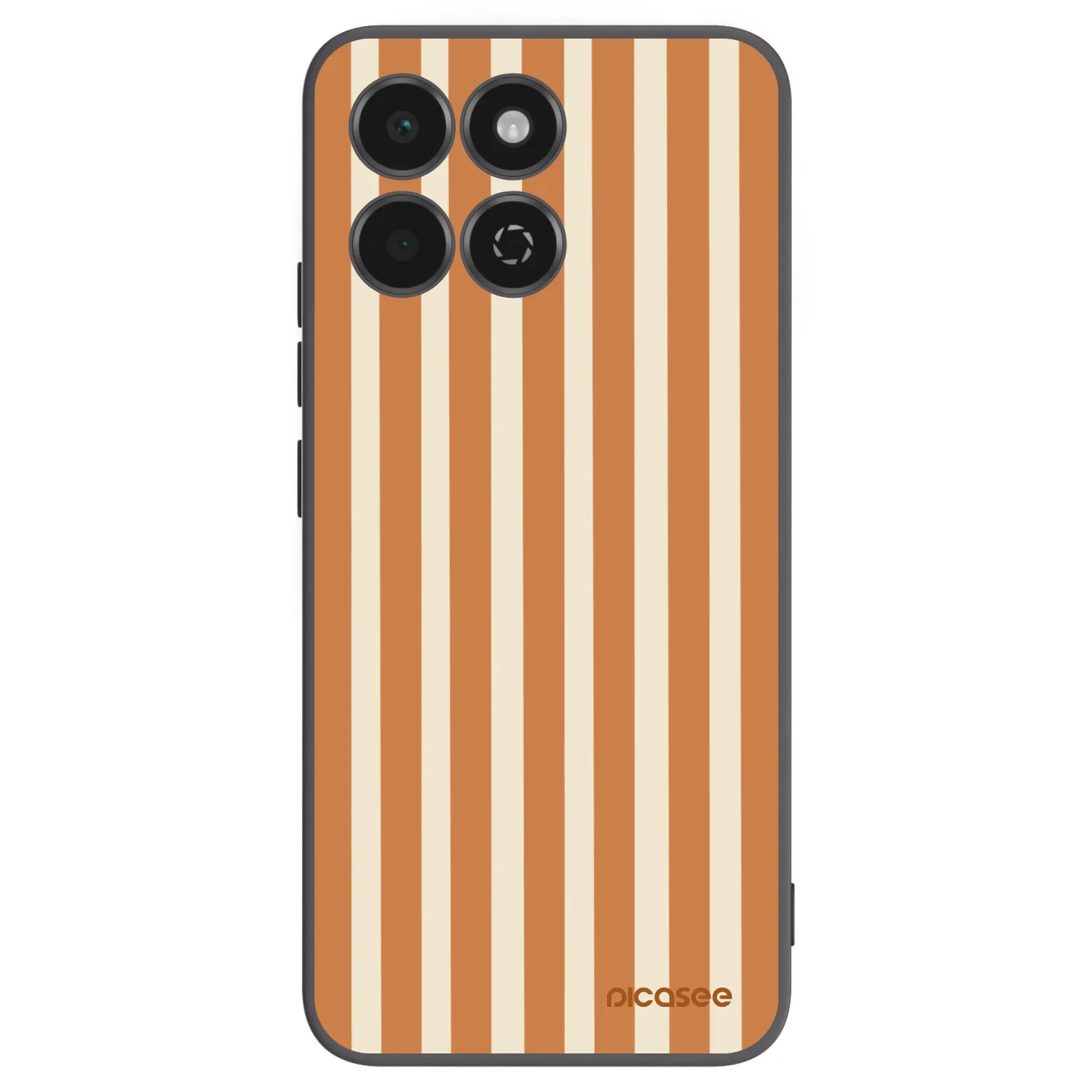 Picasee silikonový černý obal pro Honor 200 Smart 5G - Orange lines