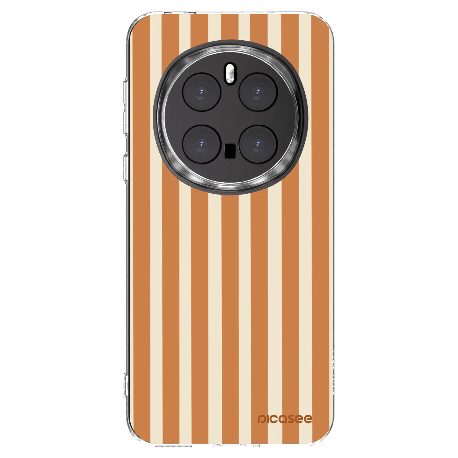 Picasee silikonový průhledný obal pro Honor Magic7 Pro 5G - Orange lines