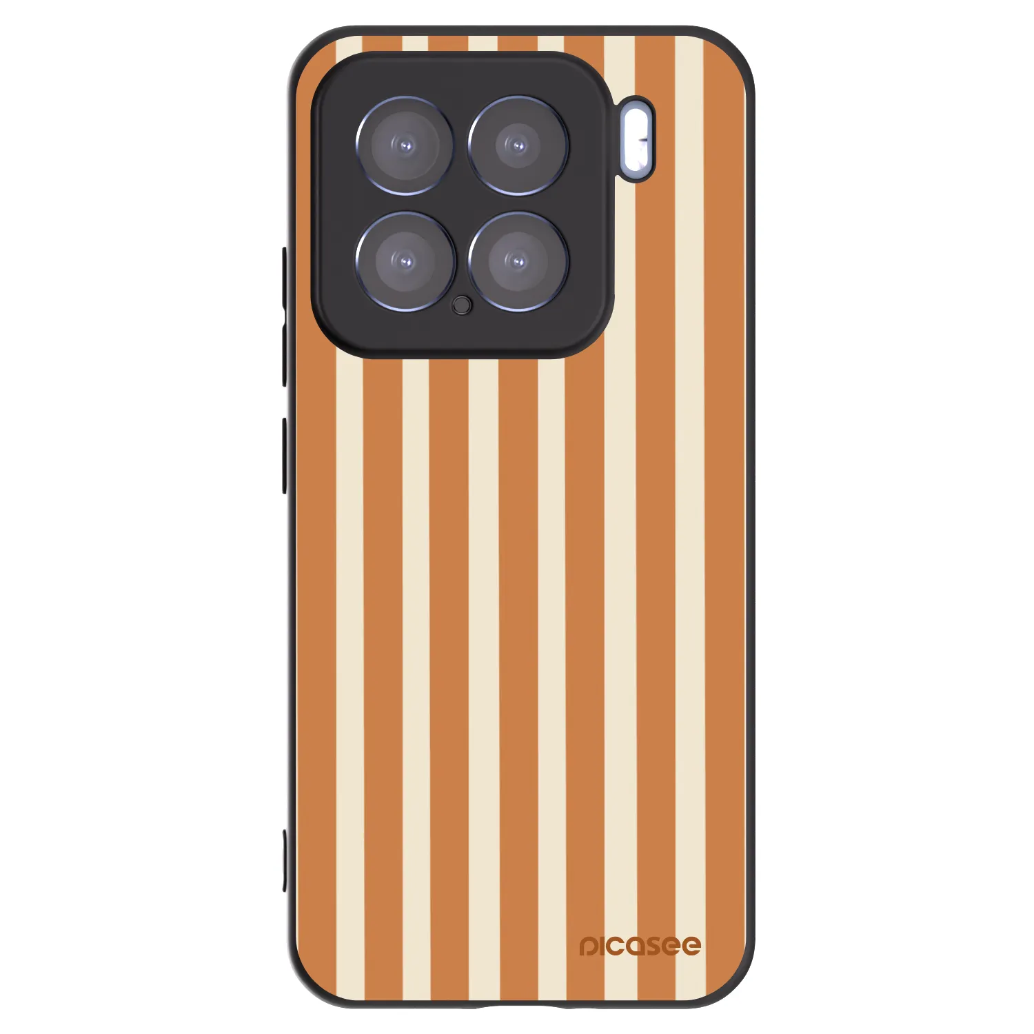 Picasee silikonový černý obal pro Xiaomi 15 - Orange lines