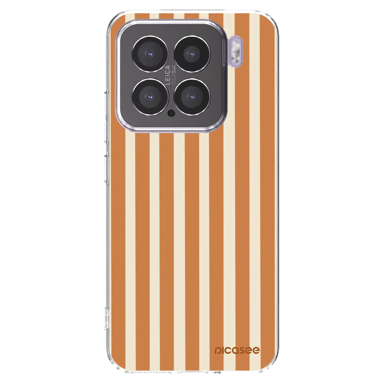 Picasee silikonový průhledný obal pro Xiaomi 15 - Orange lines
