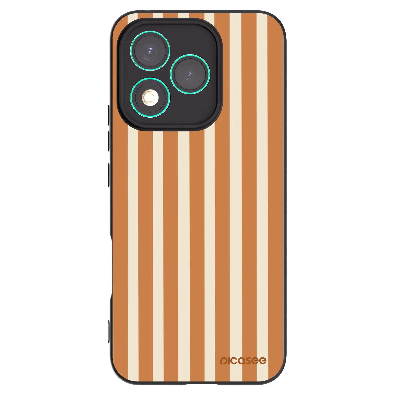 Picasee silikonový černý obal pro Honor 400 Lite 5G - Orange lines